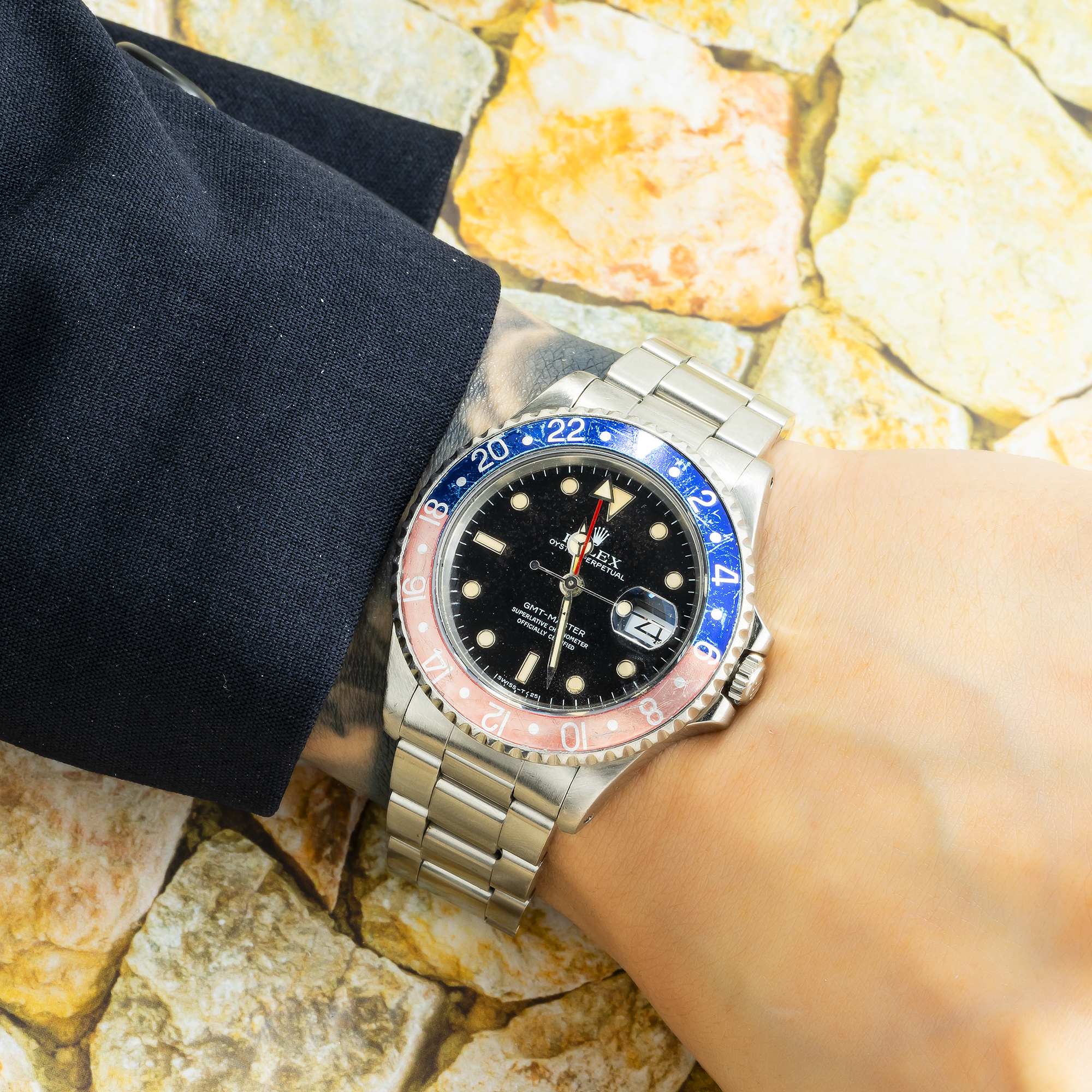 Rolex GMT-Master 16700 40MM Black Dial With Stainless Steel Oyster Bracelet