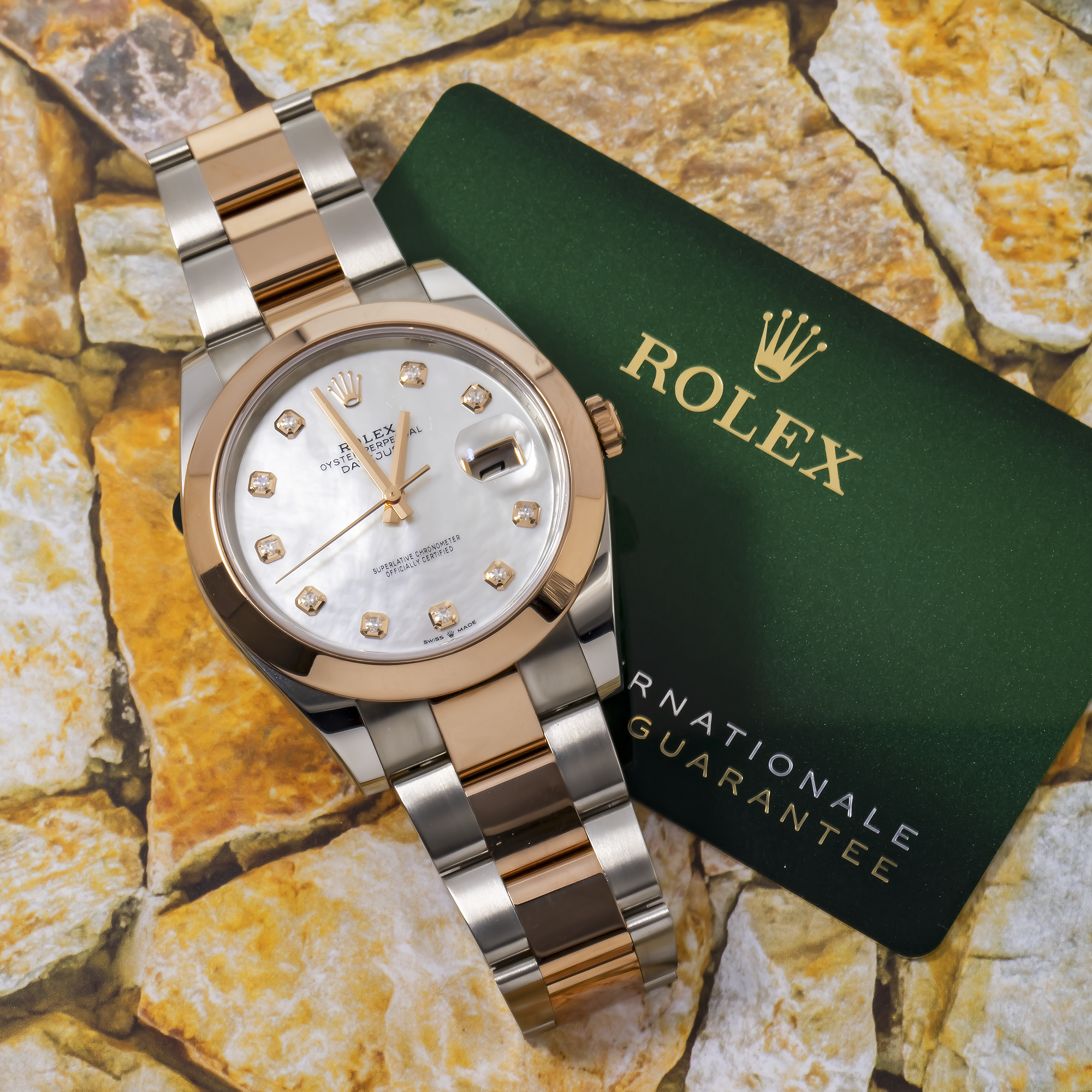 ROLEX DATEJUST 126301 41MM MOP DIAL WITH TWO TONE OYSTER BRACELET