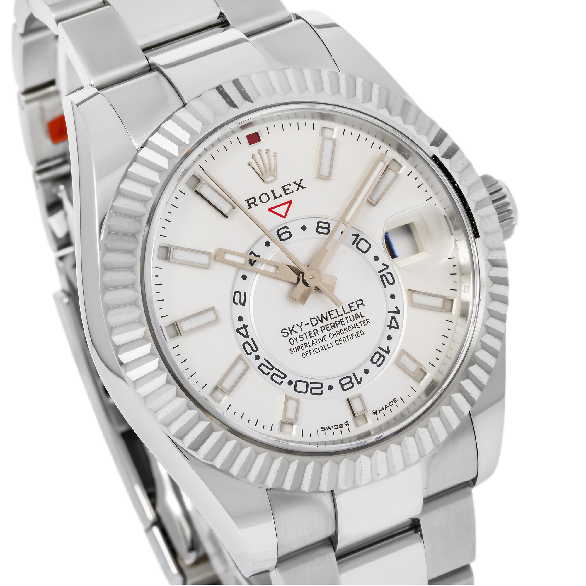 Rolex Oyster Perpetual Sky-Dweller  Automatic Chronometer 336934 42MM White Dial With Stainless Steel Oyster Bracelet