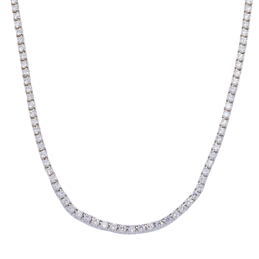 14K GOLD LAB DIAMOND TENNIS CHAIN 12.00 CT