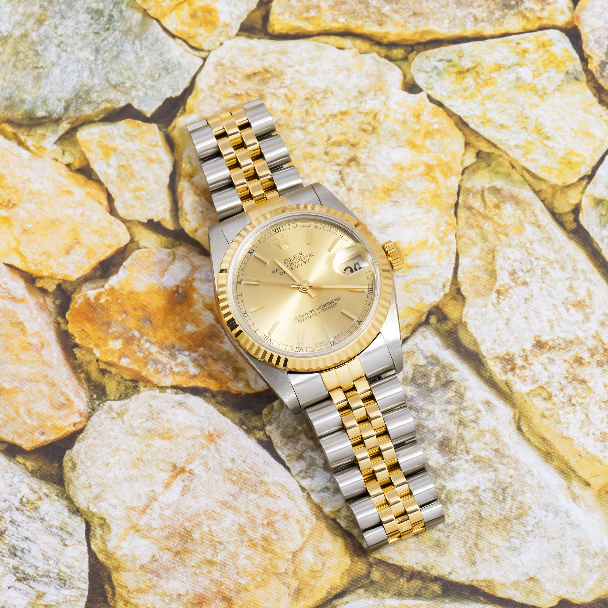 Rolex Lady-Datejust 68273 31MM Champagne Dial With Two Tone Jubilee Bracelet