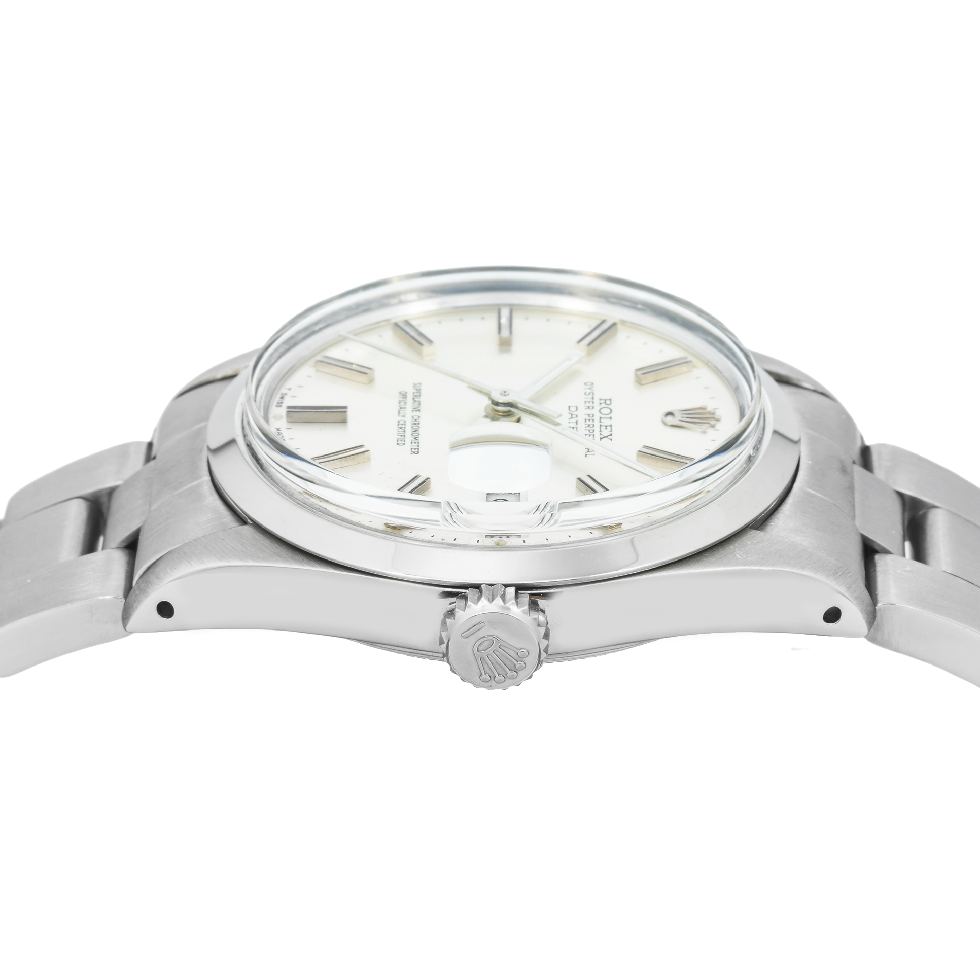 Rolex Oyster Perpetual Date 15000 34MM Silver Dial With Stainless Steel Oyster Bracelet