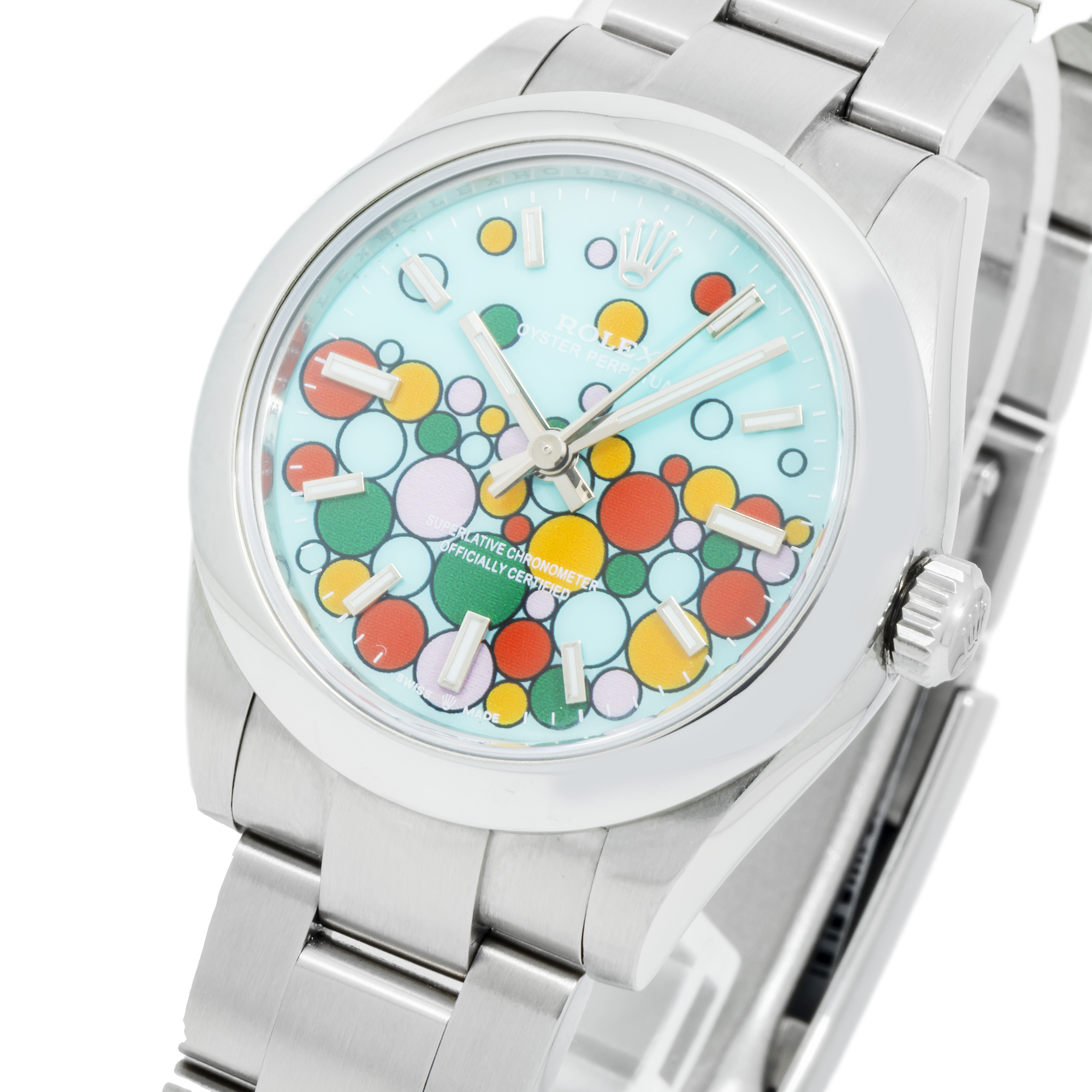 Rolex Oyster Perpetual 177200 31MM Turquoise Celebration Dial With Stainless Steel Oyster Bracelet