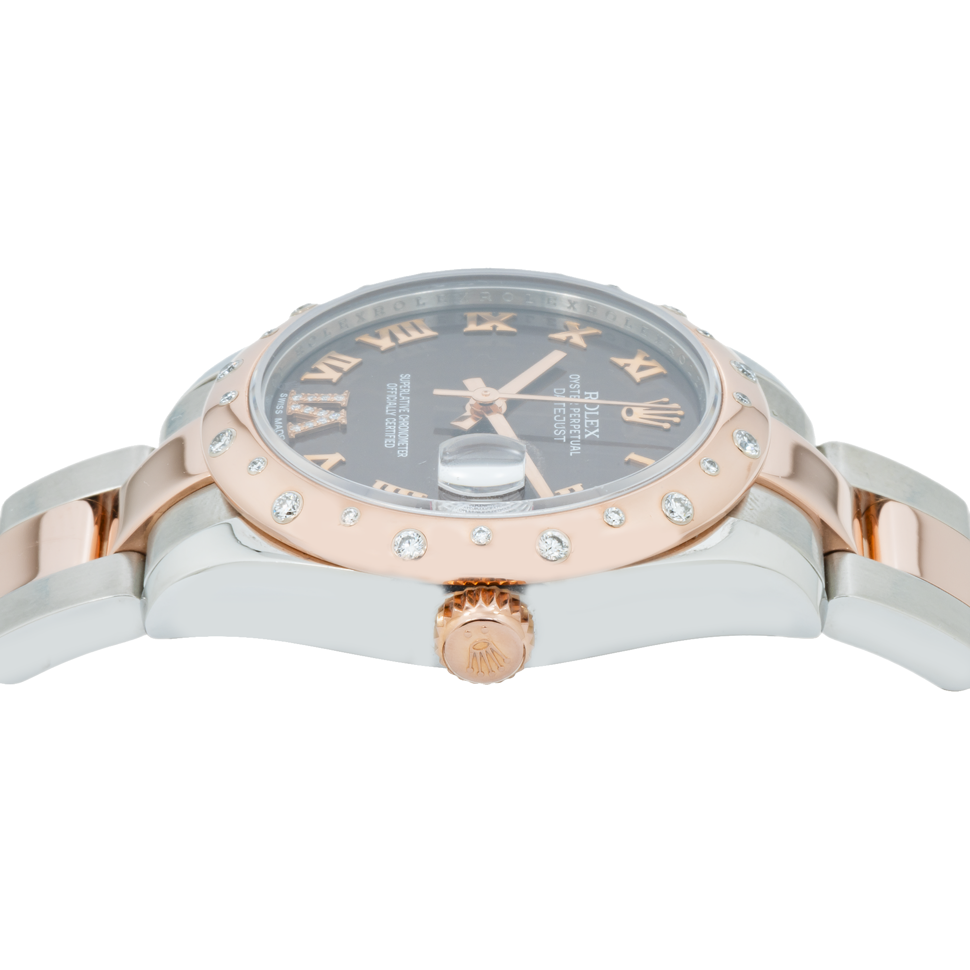 Rolex Lady-Datejust 178341 31MM Chocolate Diamond Dial And Bezel With Two Tone Oyster Bracelet