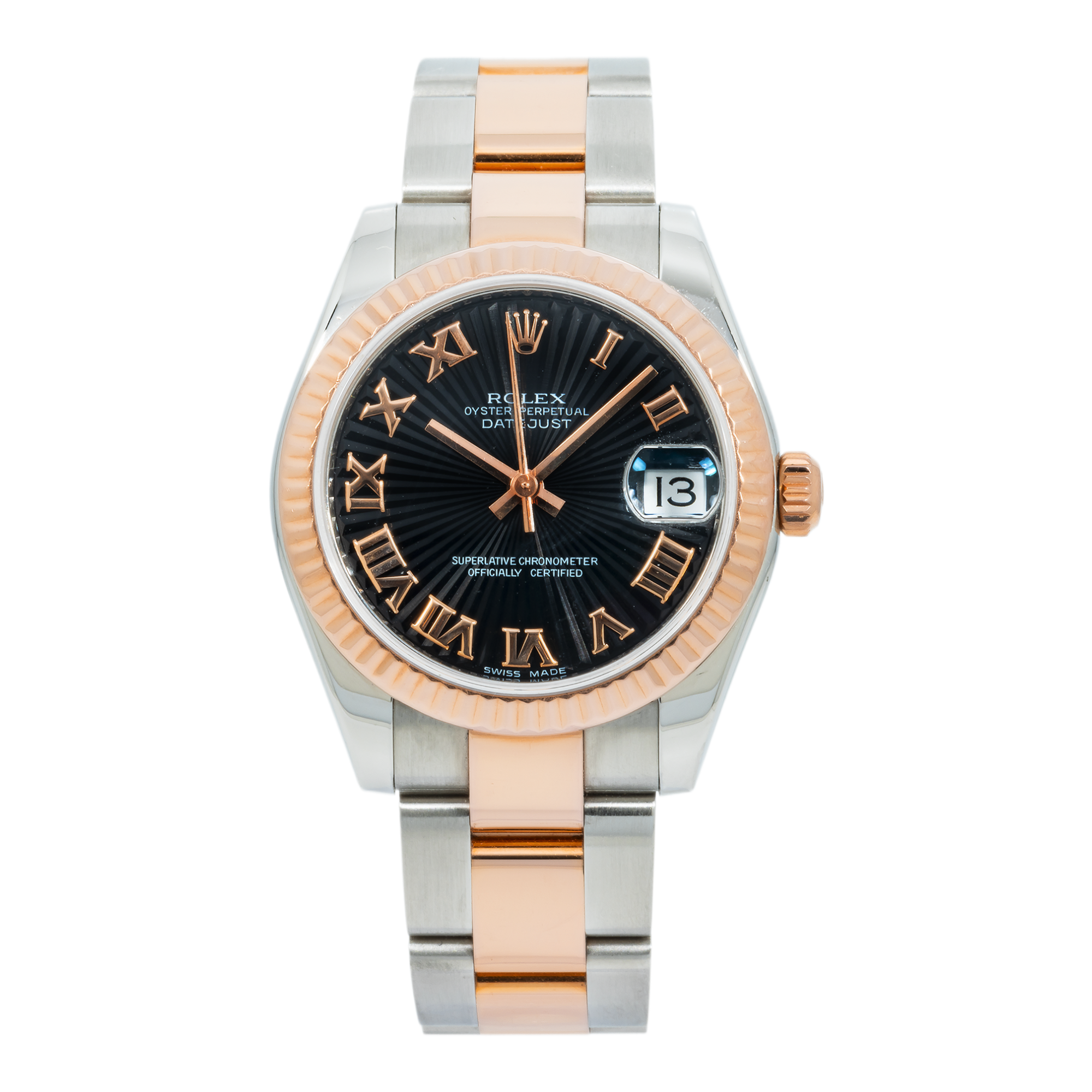 Rolex Lady-Datejust 178241 31MM Black Dial With Two Tone Bracelet