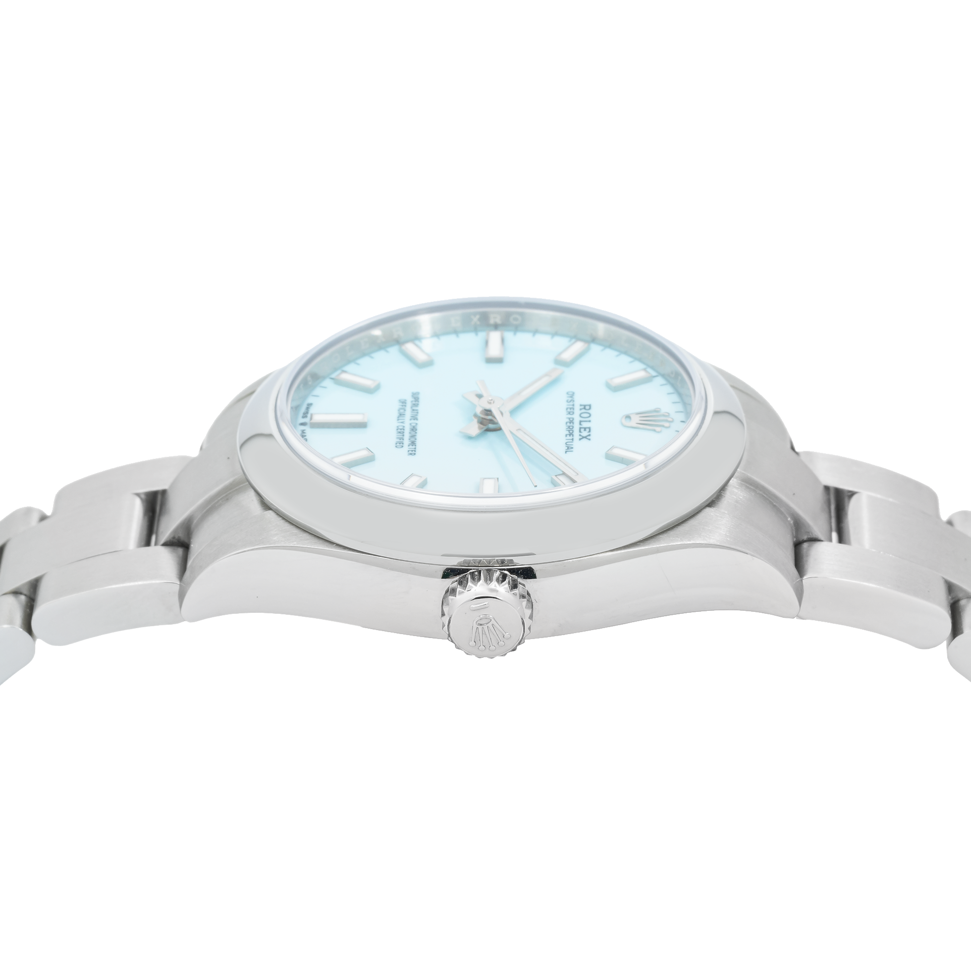 Rolex Oyster Perpetual 277200 31MM Light Blue Dial With Stainless Steel Oyster Bracelet And Smooth Bezel