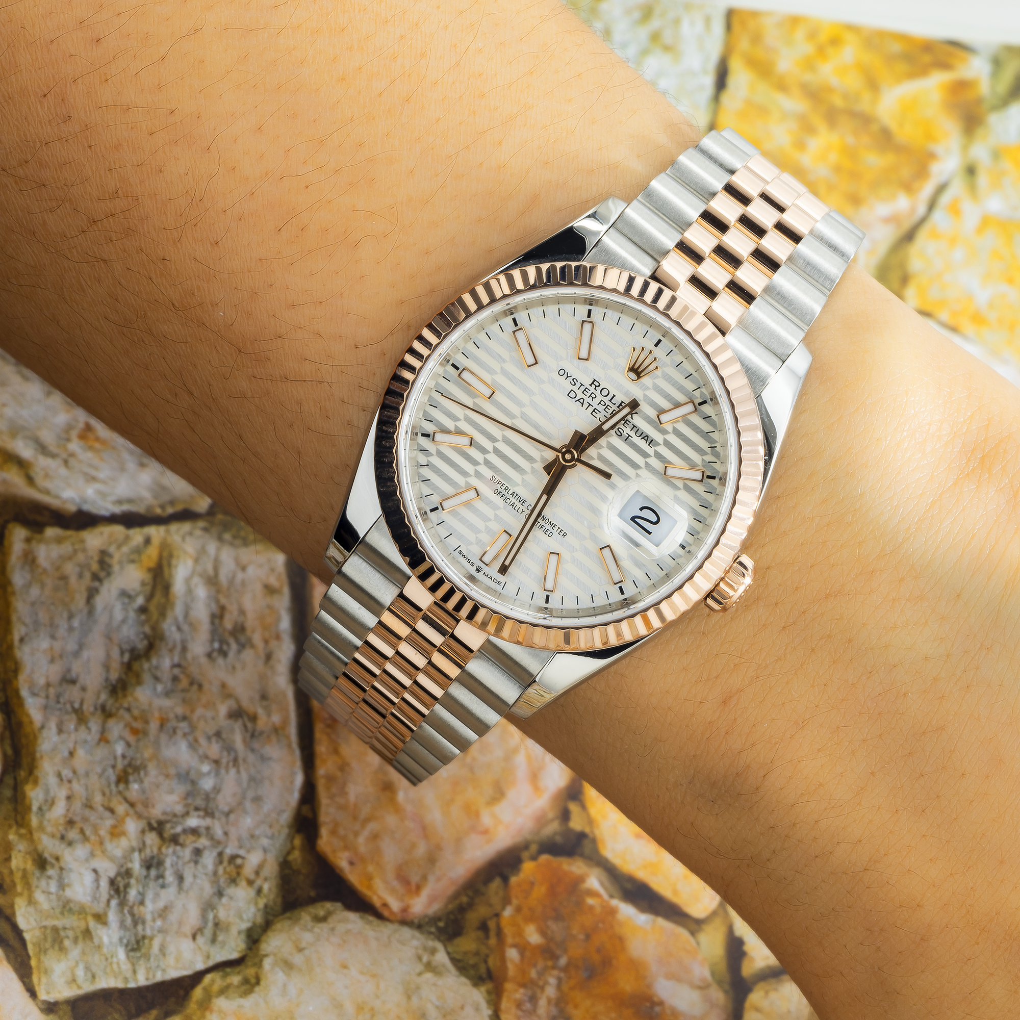 Rolex Datejust 126231 36MM White Dial With Two Tone Jubilee Bracelet