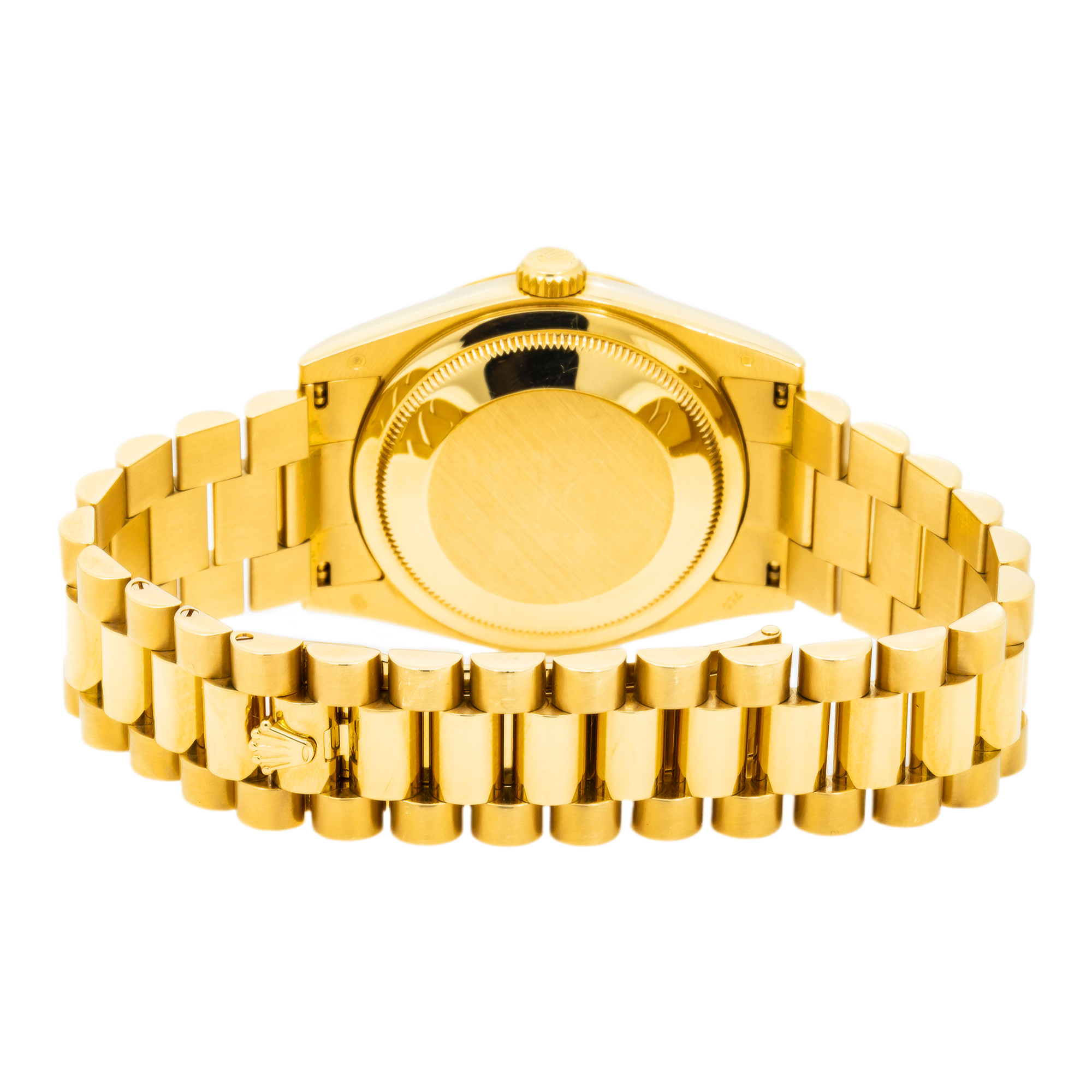 Rolex Day-Date 118238 36MM Champagne Baguette Diamond Dial With Yellow Gold Presidential Bracelet