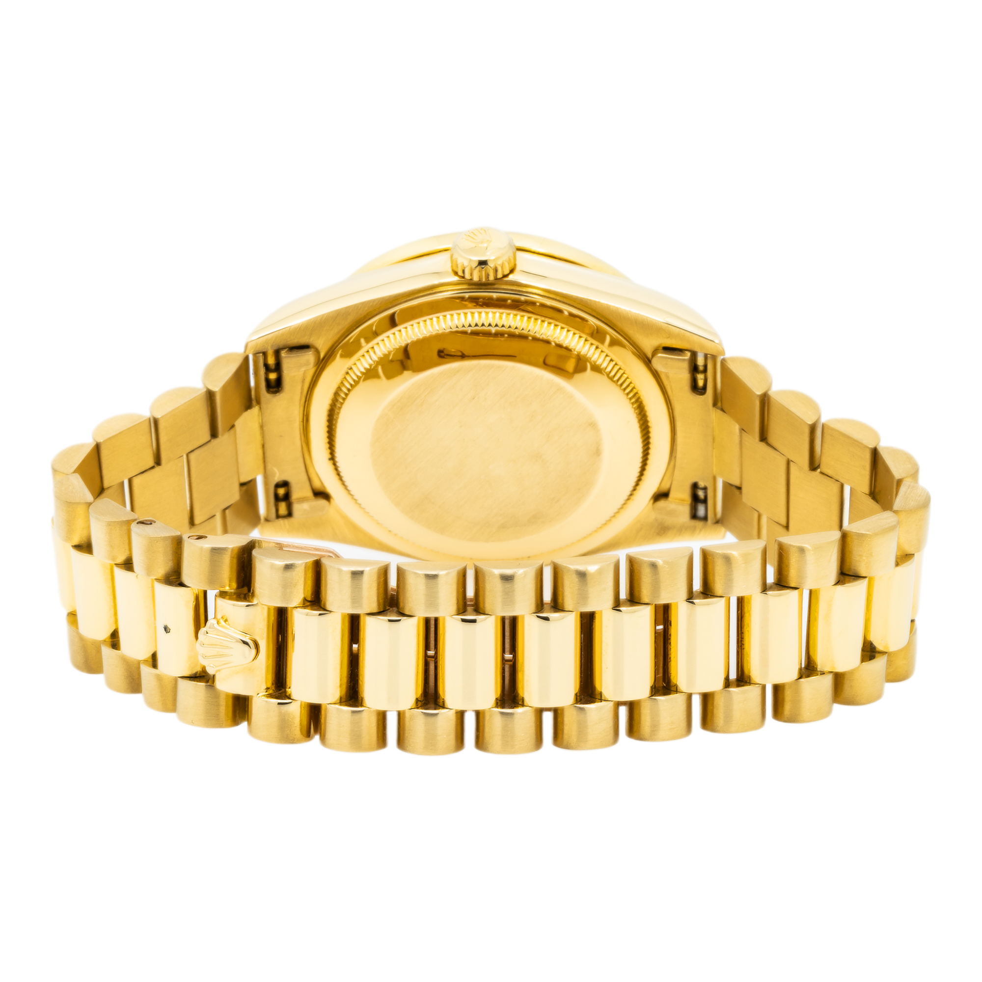 Rolex Day-Date 18238 36MM Champagne Baguette Diamond Dial With Yellow Gold Diamond Bezel