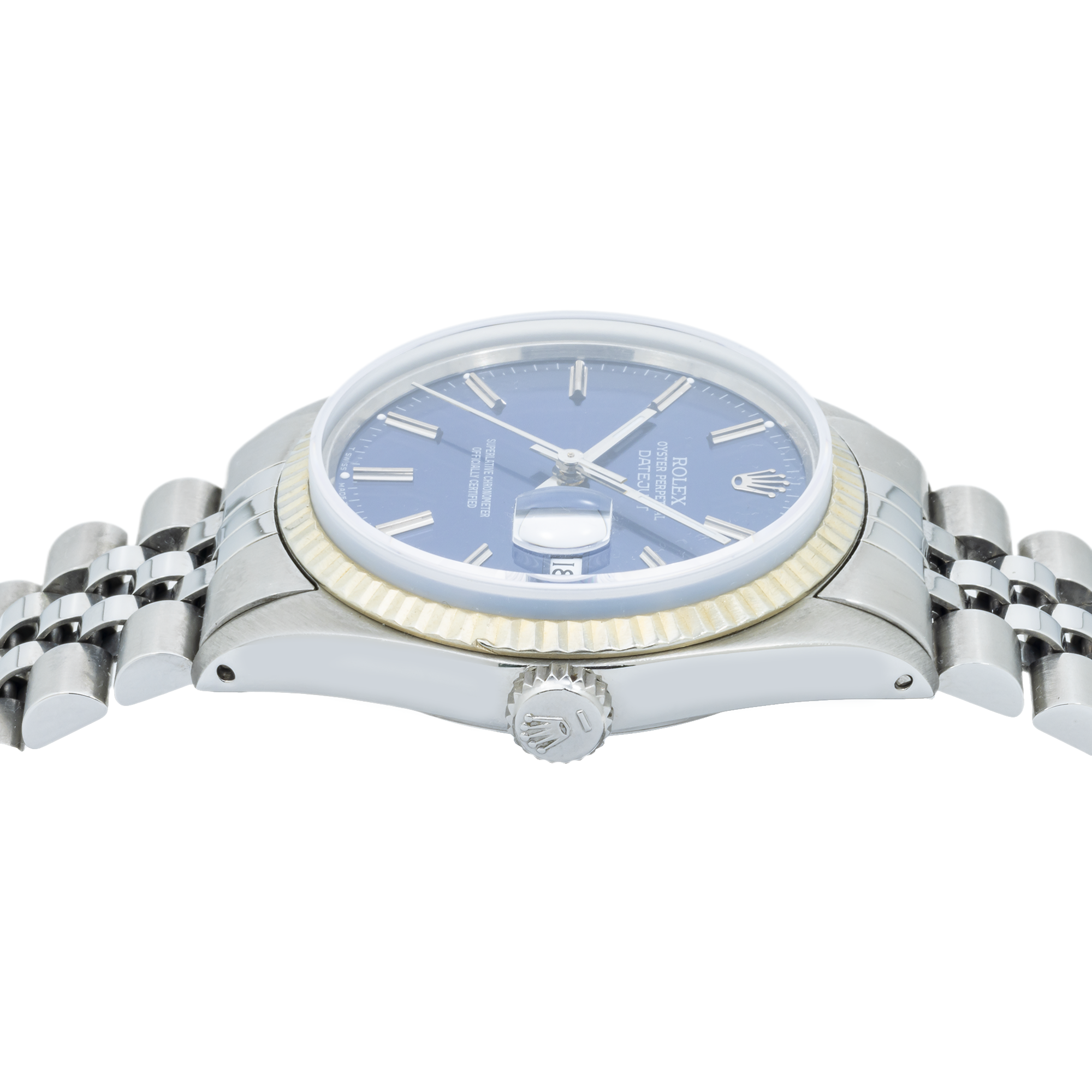 Rolex Datejust 16014 36MM Blue Dial With Stainless Steel Jubilee Bracelet