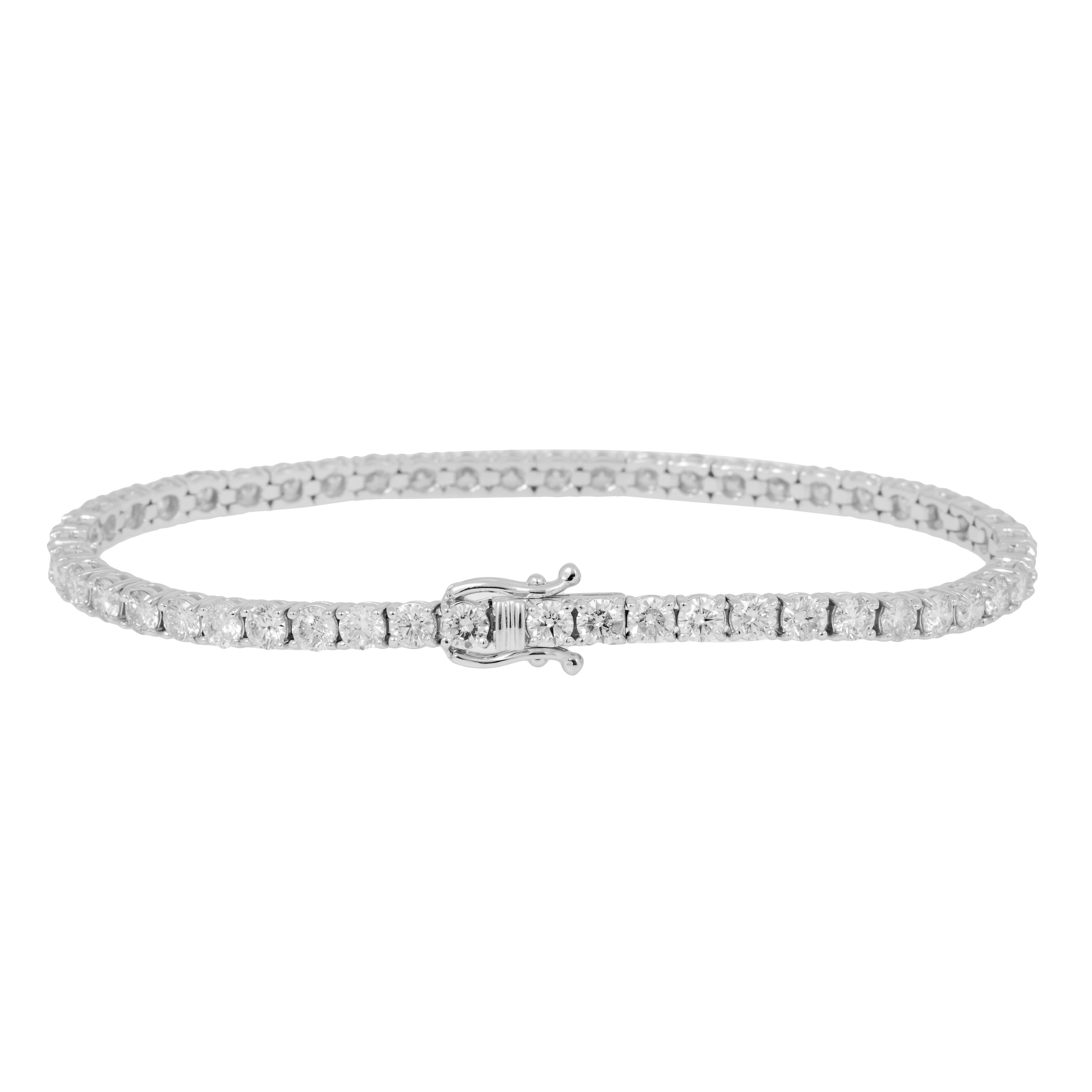 14K GOLD LAB DIAMOND TENNIS BRACELET 7.97 CT