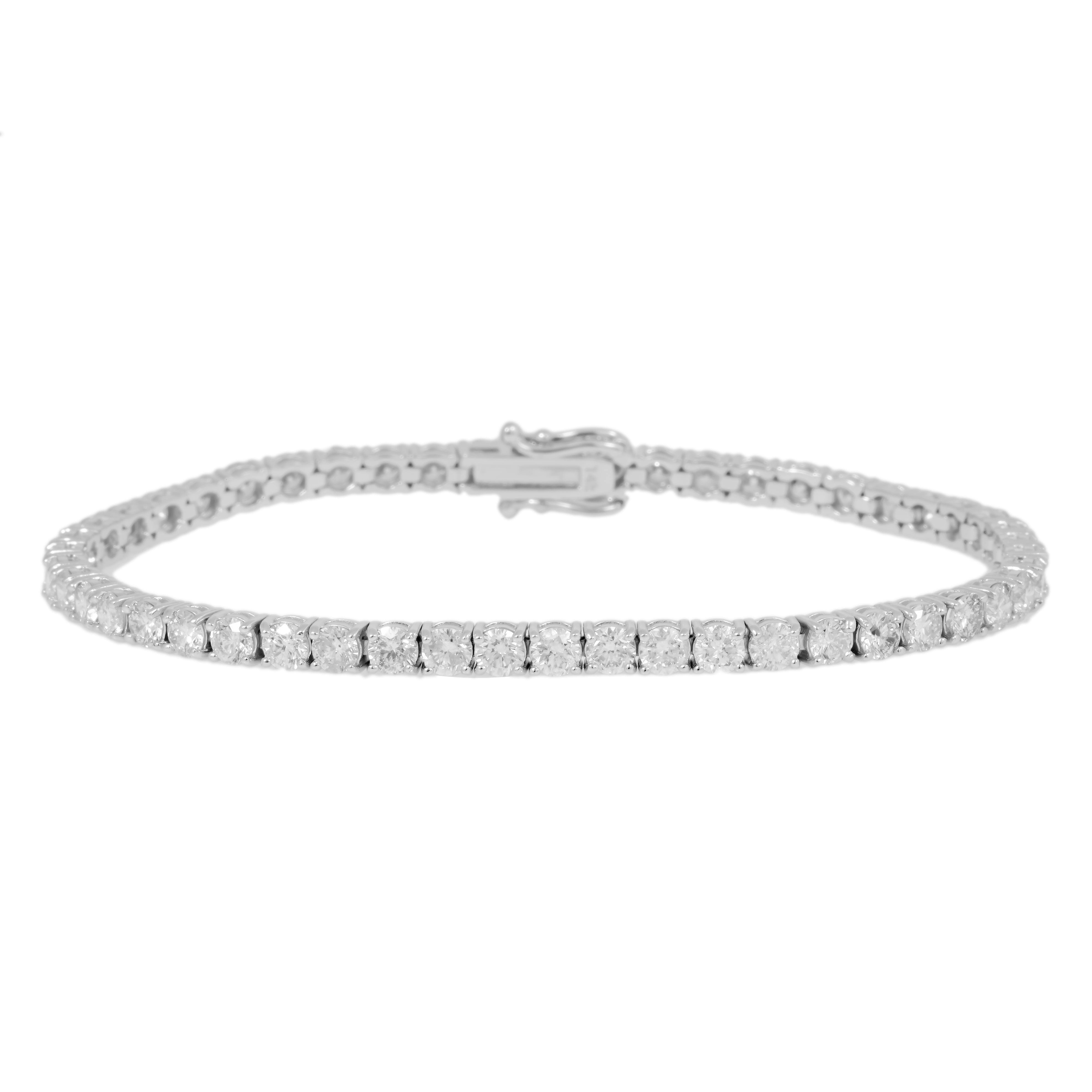 14K GOLD LAB DIAMOND TENNIS BRACELET 7.97 CT