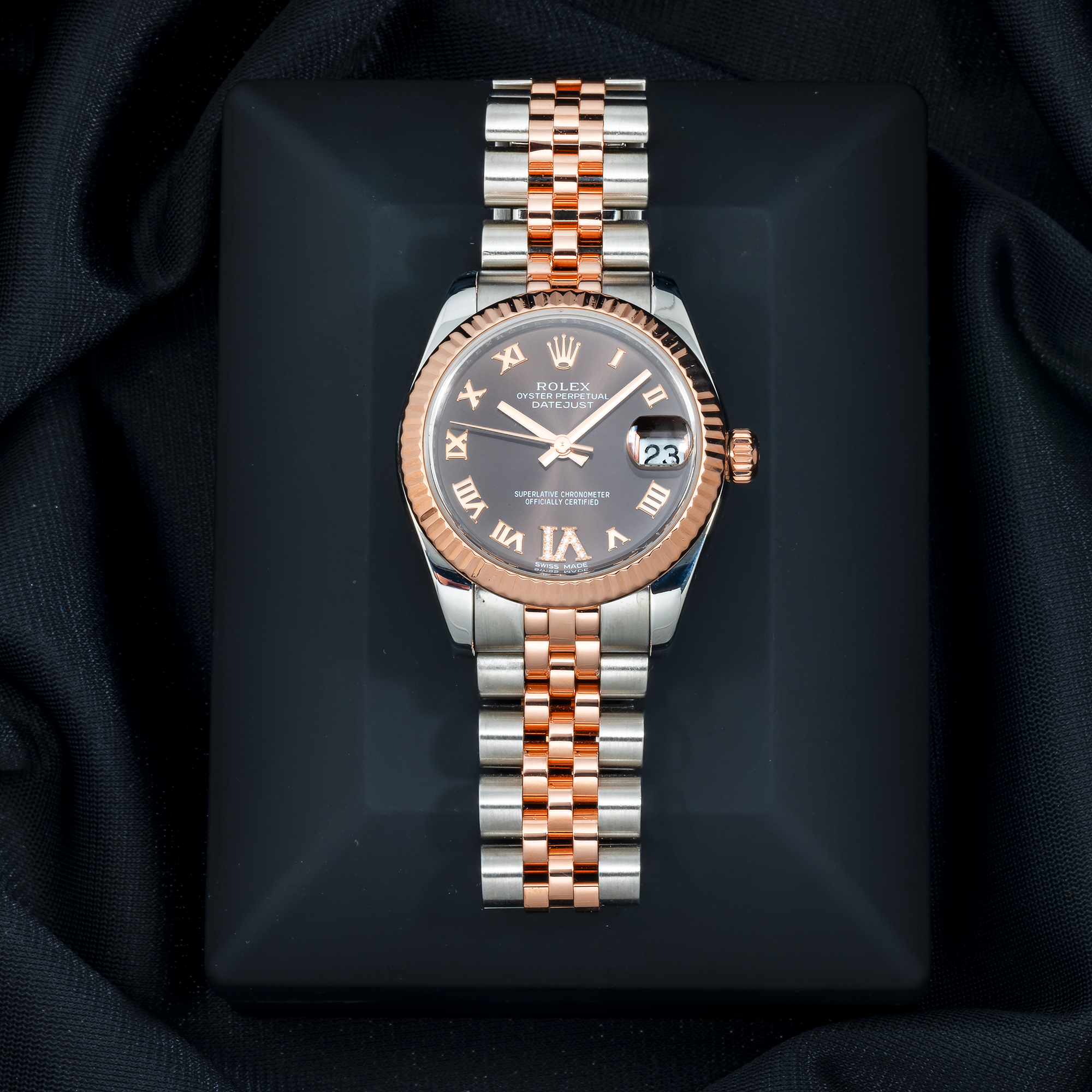 Rolex Datejust 178271 31MM Chocolate Roman Dial With Two Tone Jubilee Bracelet