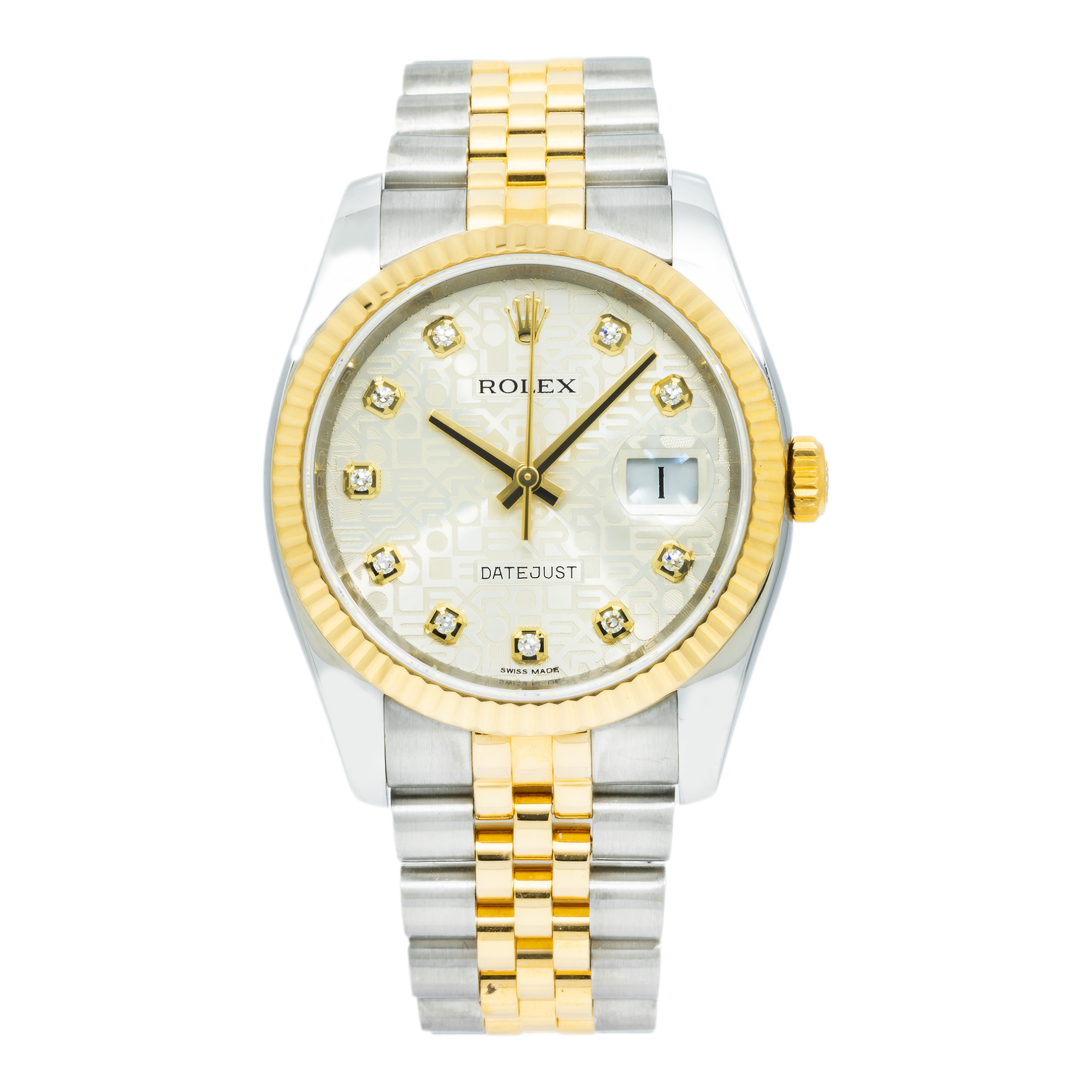 Rolex Datejust 116233 36MM Diamond Jubilee Dial With Two Tone Bracelet