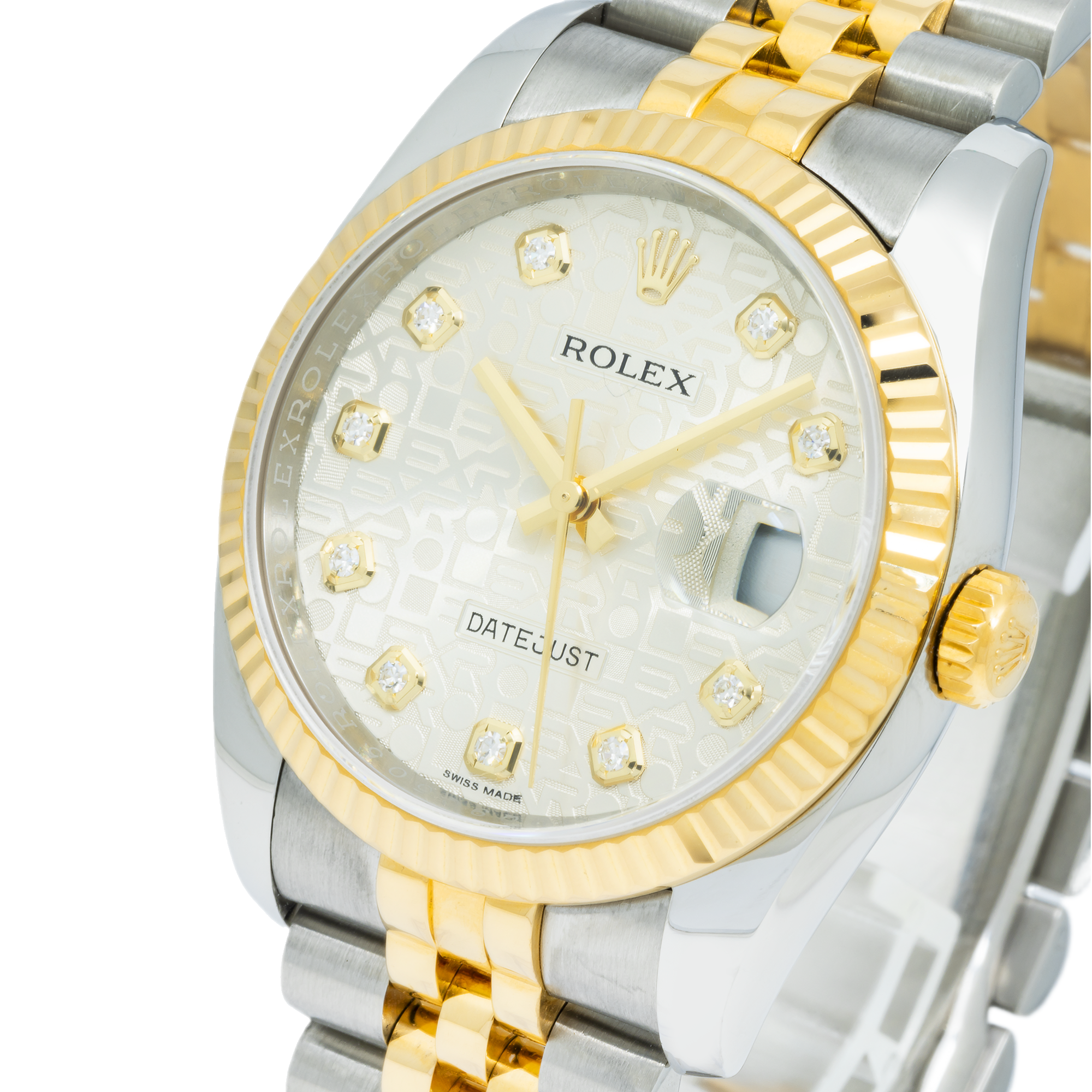 Rolex Datejust 116233 36MM Diamond Jubilee Dial With Two Tone Bracelet