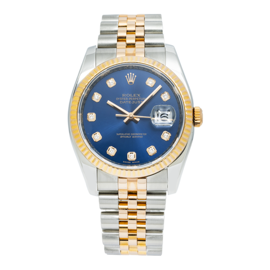 Rolex Datejust 116233 36MM Blue Dial With Two Tone Jubilee Bracelet