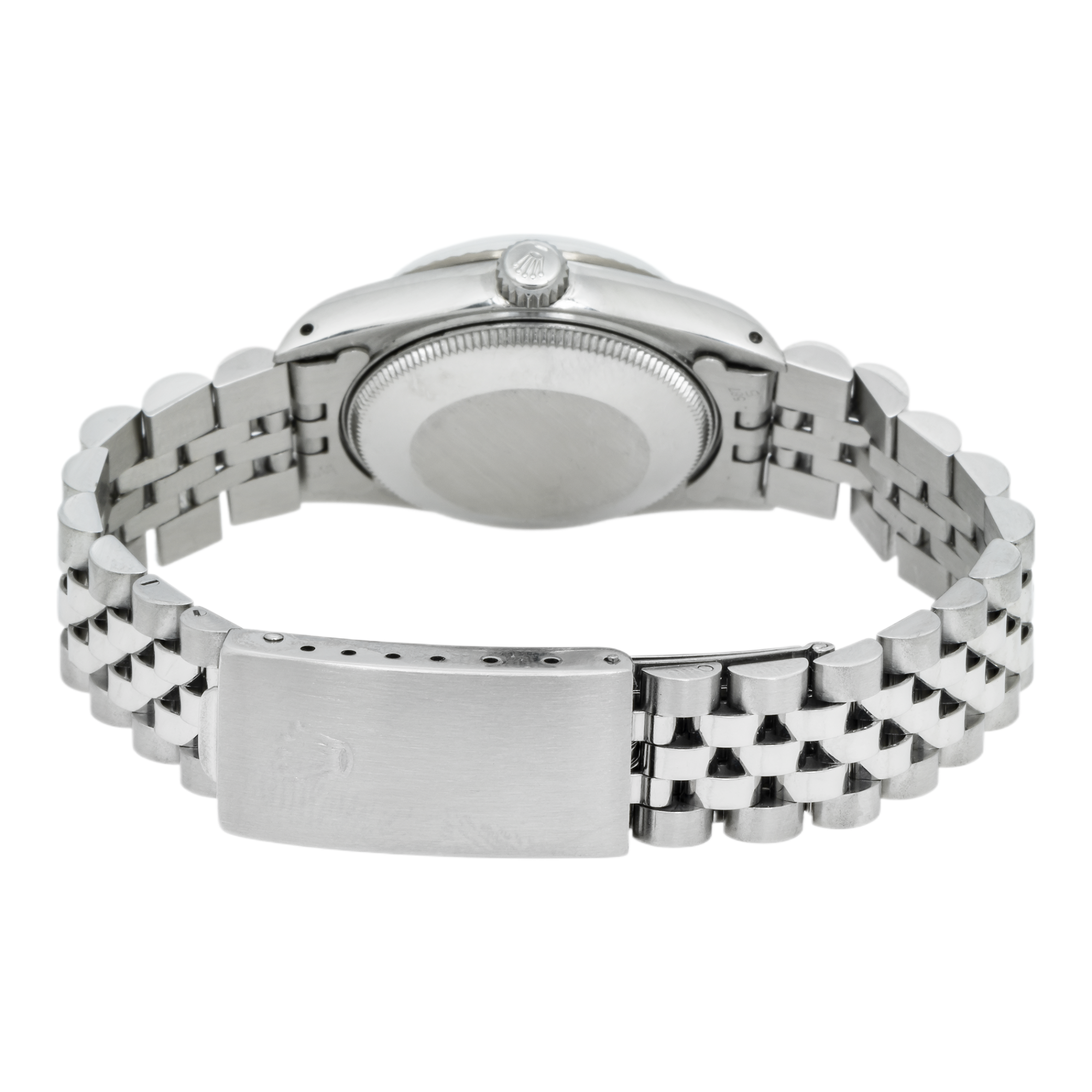 Rolex Datejust 68274 31MM White Roman Dial With White Gold Fluted Bezel And Stainless Steel Jubilee Bracelet