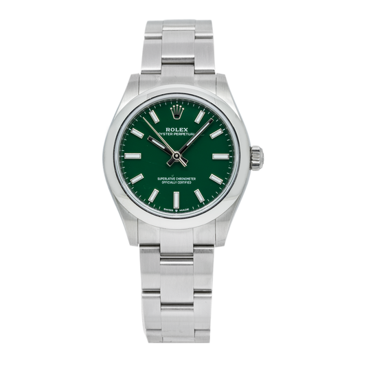Rolex Oyster Perpetual 277200 31MM Green Dial With Stainless Steel Oyster Bracelet