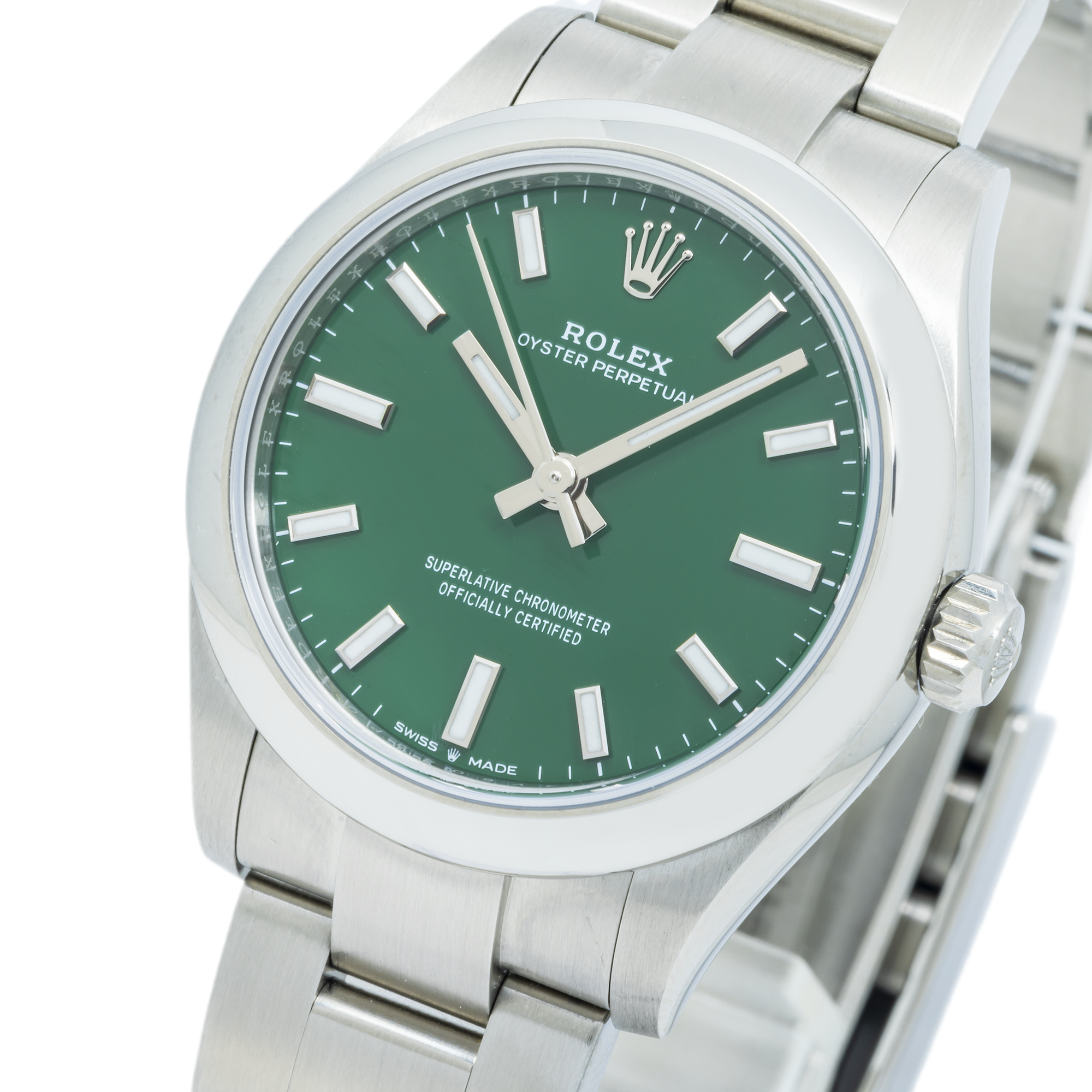Rolex Oyster Perpetual 277200 31MM Green Dial With Stainless Steel Oyster Bracelet