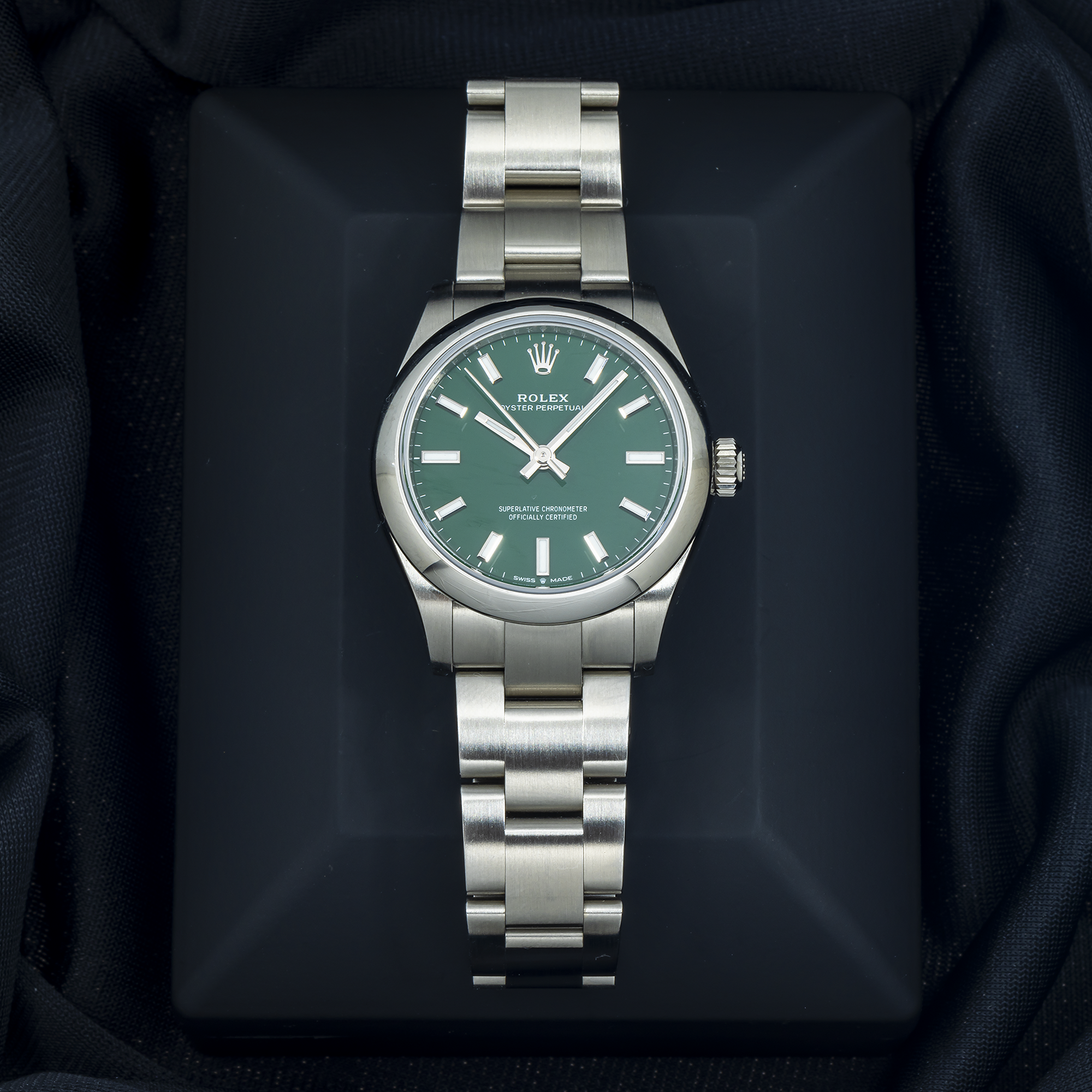 Rolex Oyster Perpetual 277200 31MM Green Dial With Stainless Steel Oyster Bracelet