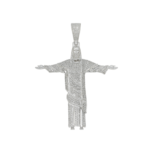 10K GOLD DIAMIND JESUS PENDANT 1.28 CT