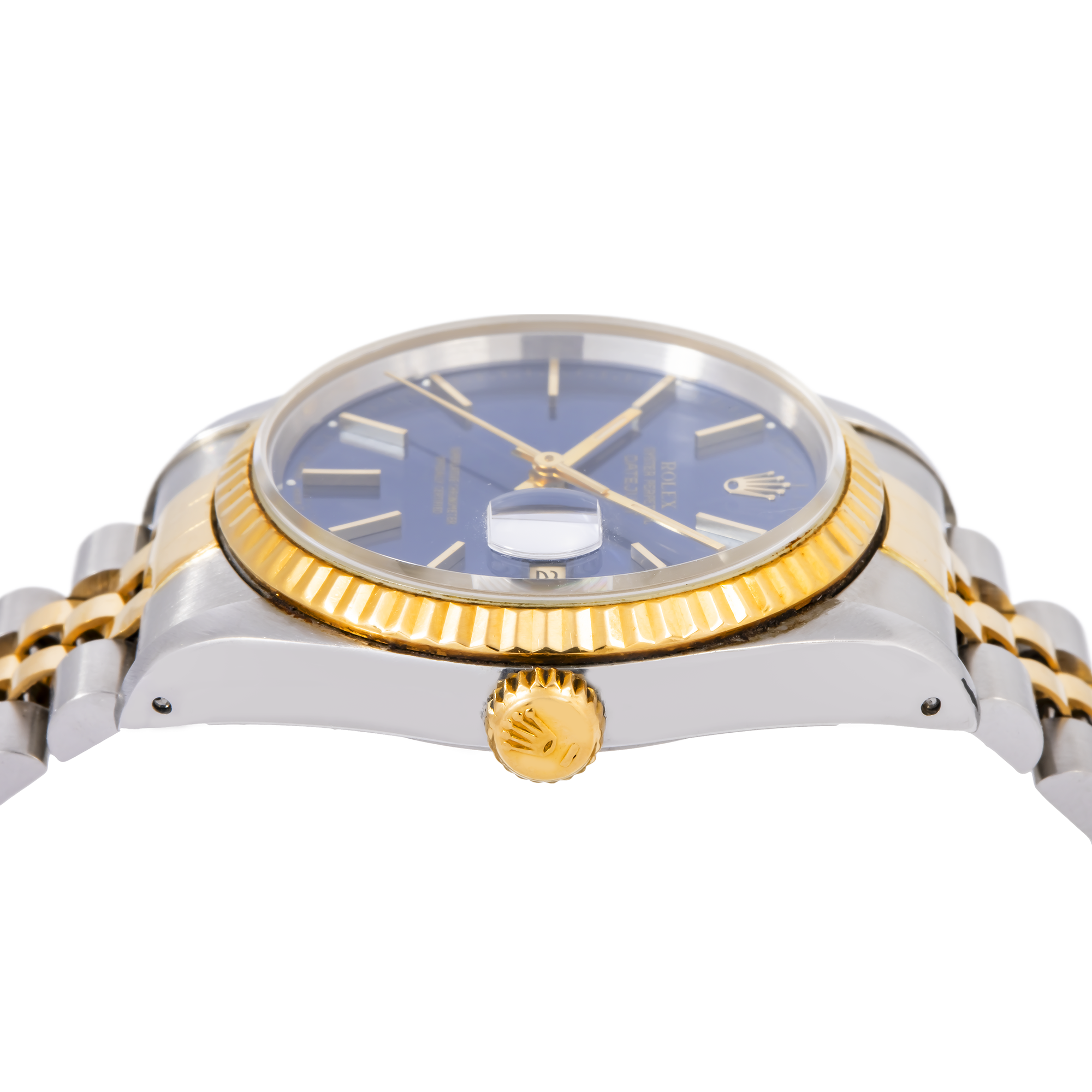 ROLEX DATEJUST 16233 36MM BLUE DIAL WITH TWO TONE JUBILEE BRACELET