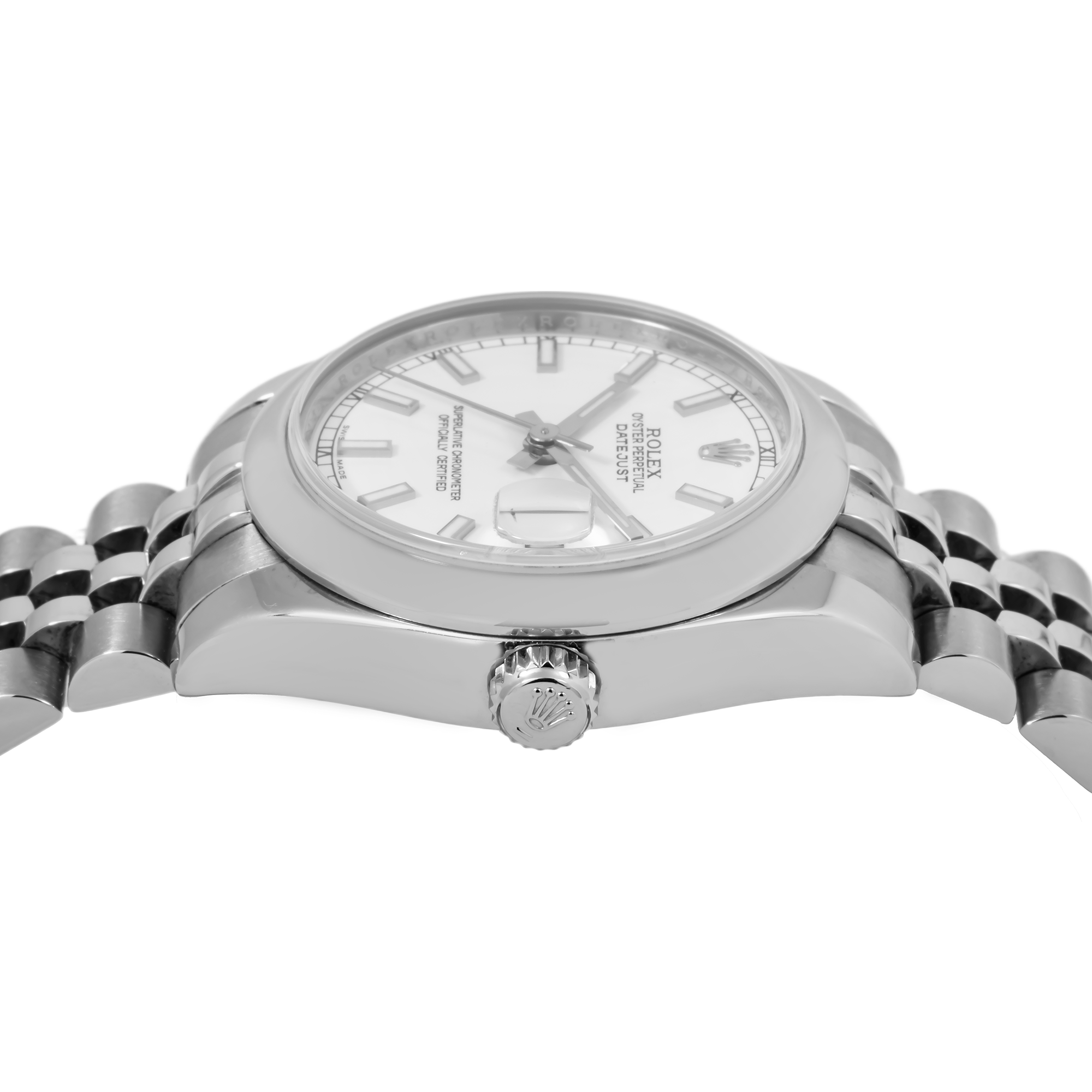 ROLEX DATEJUST 178240 31MM WHITE DIAL WITH STAINLESS STEEL JUBILEE BRACELET