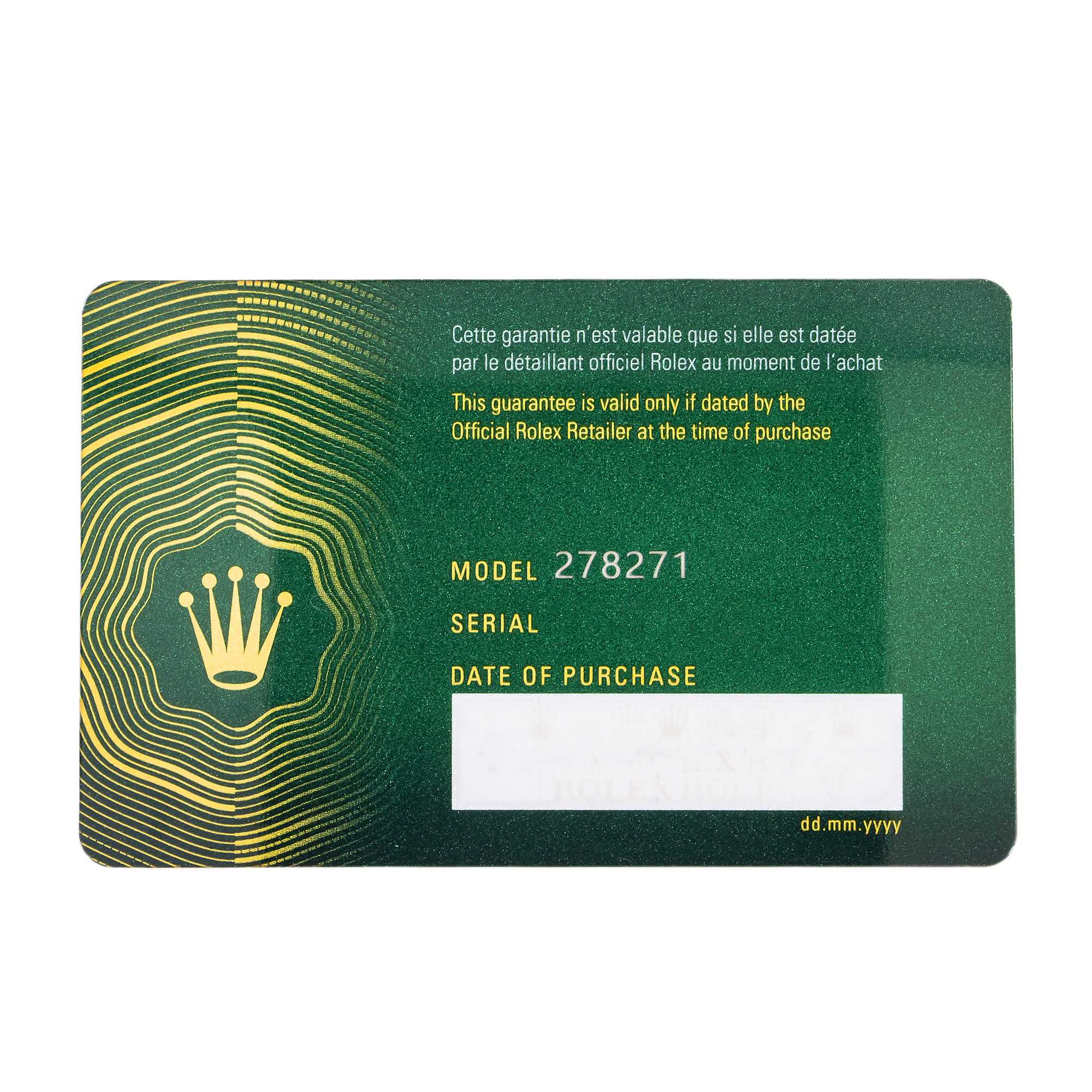 ROLEX DATEJUST 278271 31MM WHITE ROMAN NUMERALS DIAL WITH TWO TONE JUBILEE BRACELET