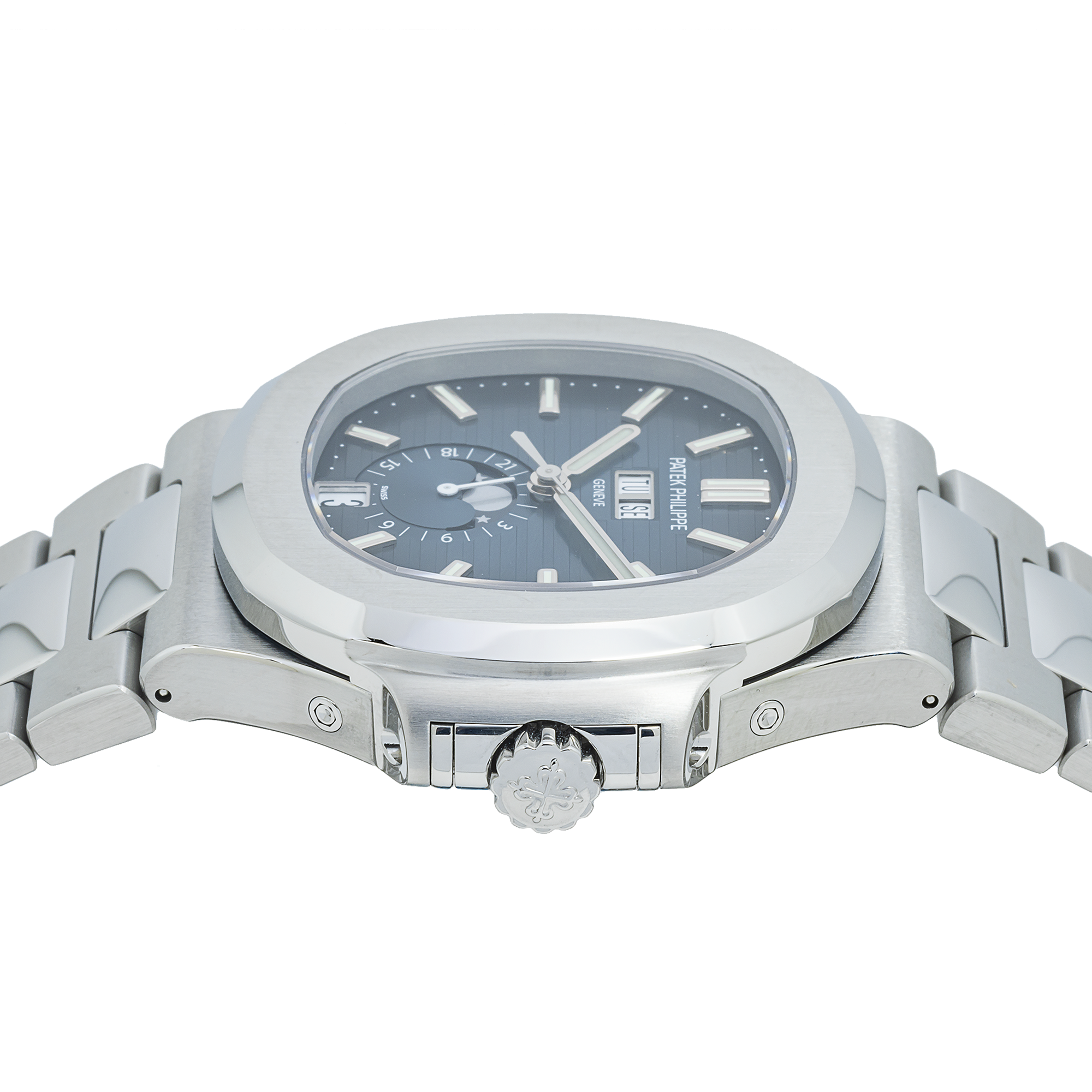 Patek Philippe Nautilus Annual Calendar Moon Phases 5726 40.5MM Blue Dial With Stainless Steel Bracelet