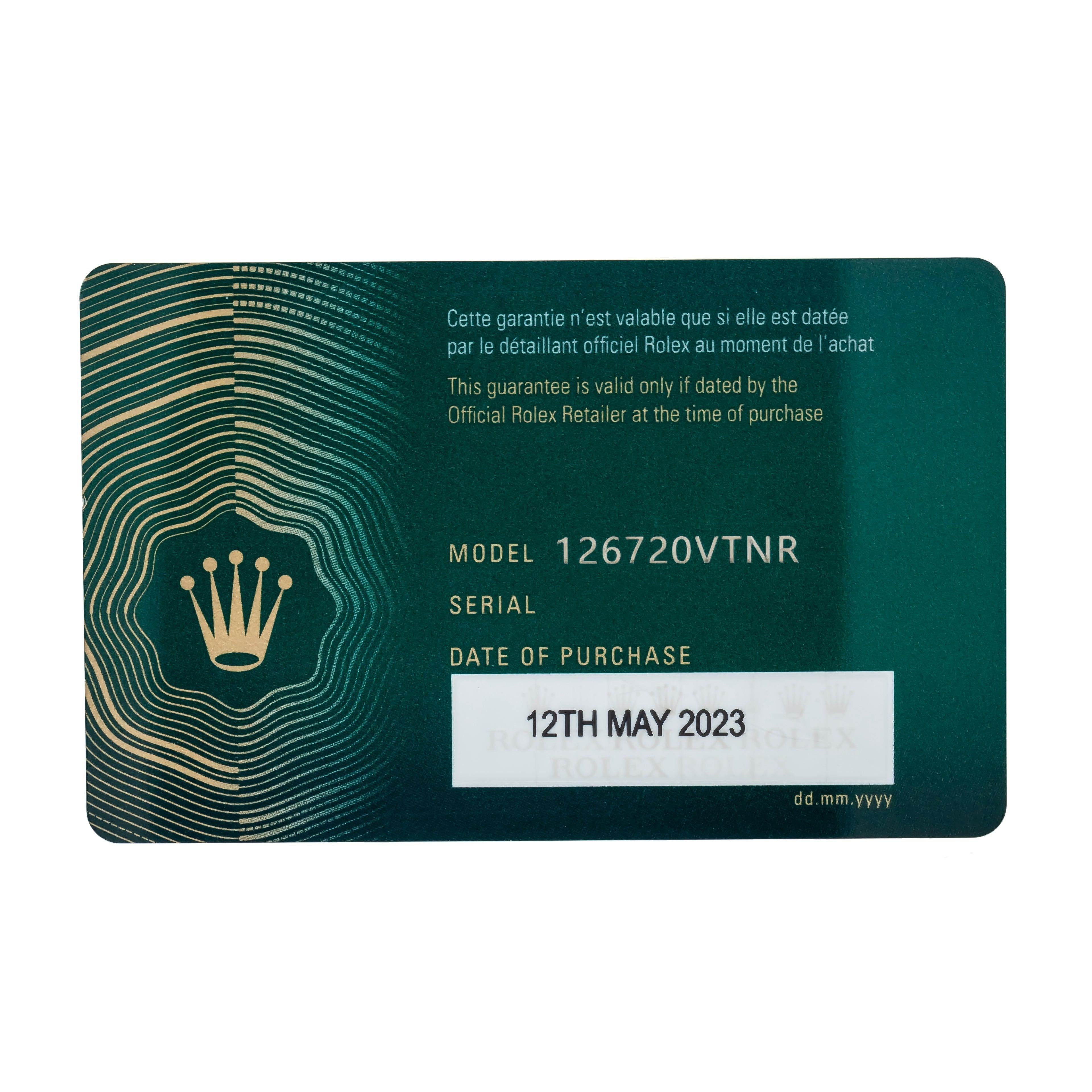 Rolex GMT-Master II 126720VTNR 40MM Black Dial With Green And Black Bezel