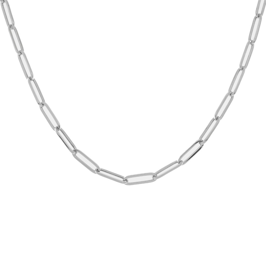 14K GOLD 3MM PAPER CLIP CHAIN