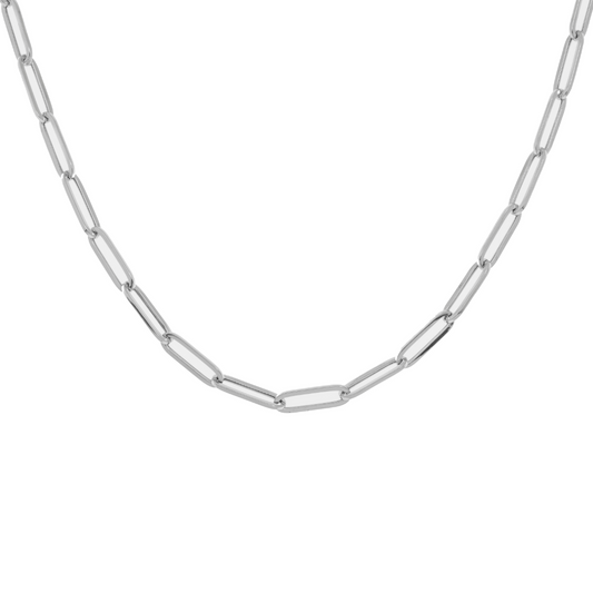 14K GOLD 3MM PAPER CLIP CHAIN