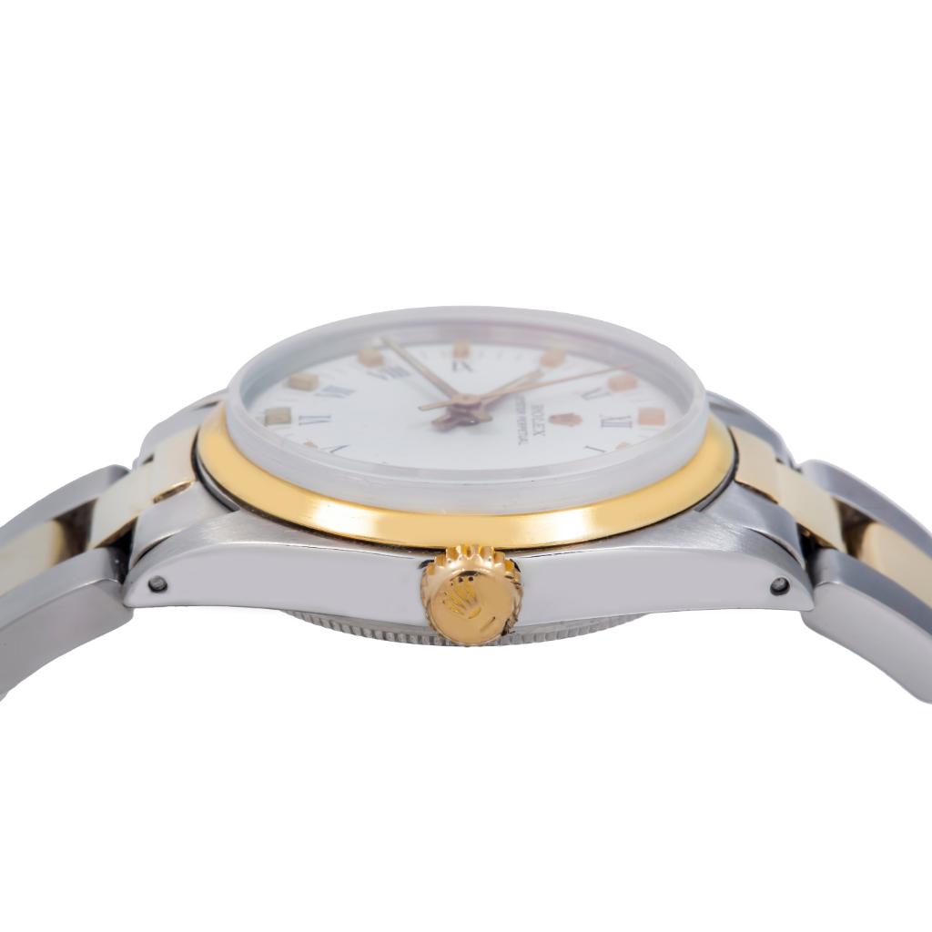 Rolex Oyster Perpetual 6748 31MM White Dial With Two-Tone Oyster Bracelet