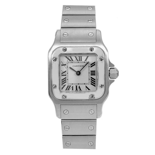 Cartier Santos Galbée W20056D6 24MM White Dial With Stainless Steel Bracelet