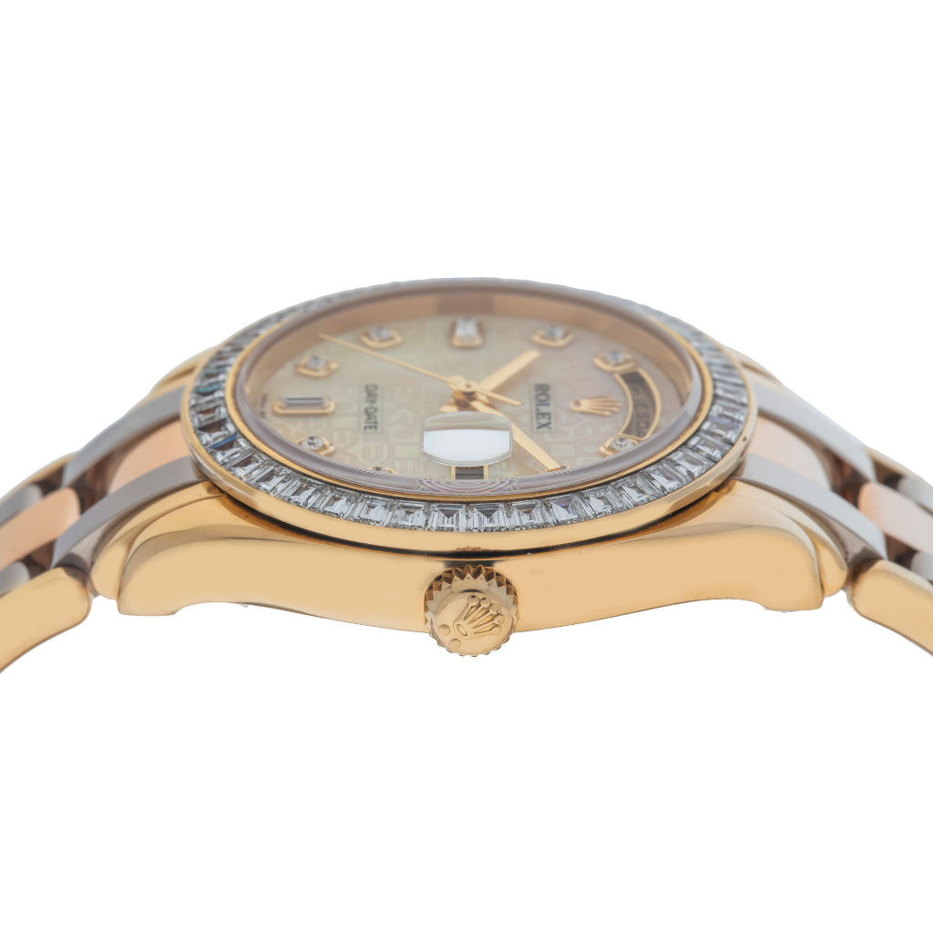 Rolex Day-Date Special Edition Tridor Masterpiece 18948 39MM Champagne Diamond Dial