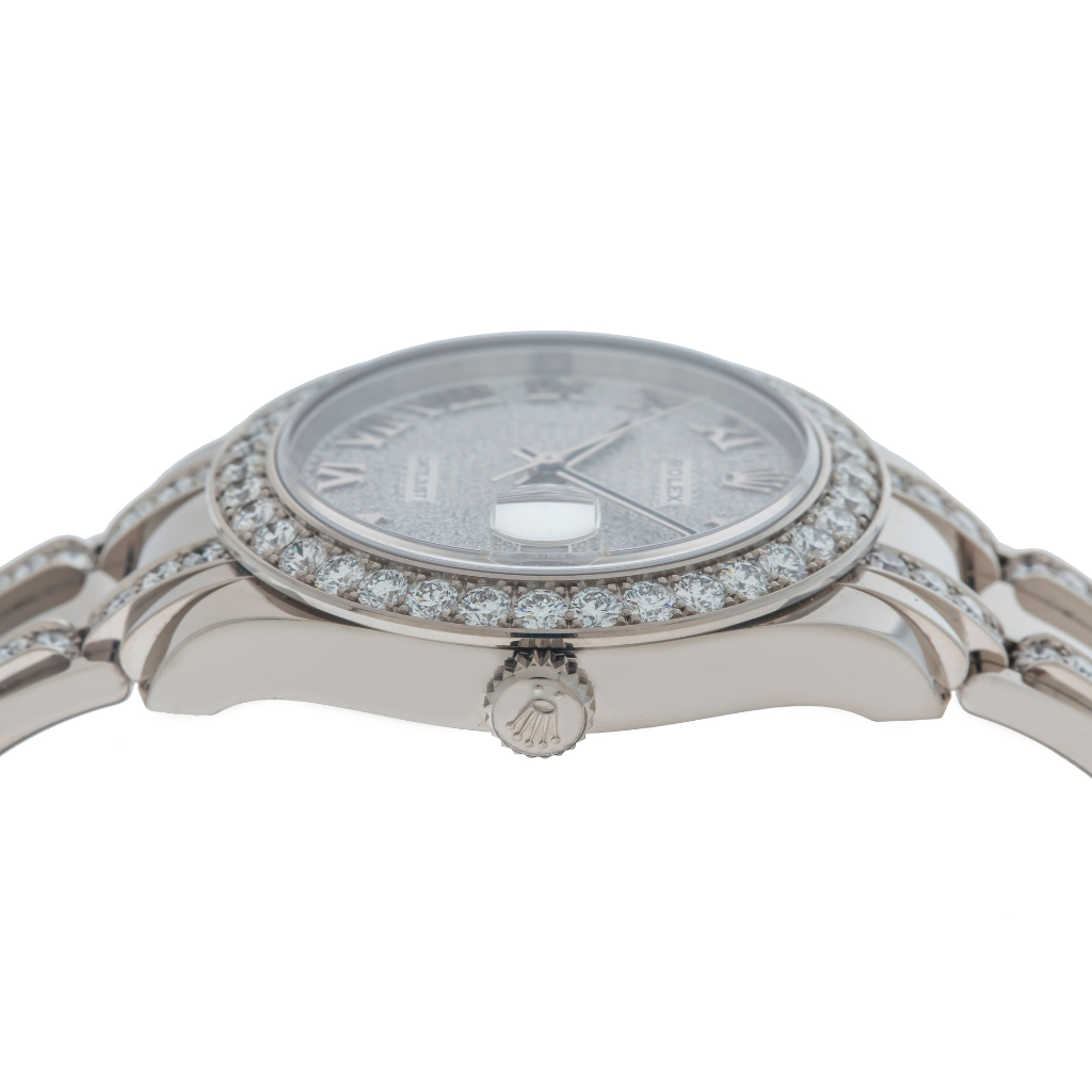 Rolex Datejust Pearlmaster 86289 39MM Diamond Dial With 18K White Gold Bracelet