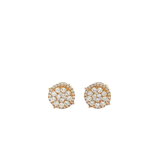 ac:ai;CL2192Y $11,990.00 14KY 1.50 CTW DIAMOND ROUND CLUSTER EARRINGS WITH HALO__2024-04-18-13-55-03.jpg