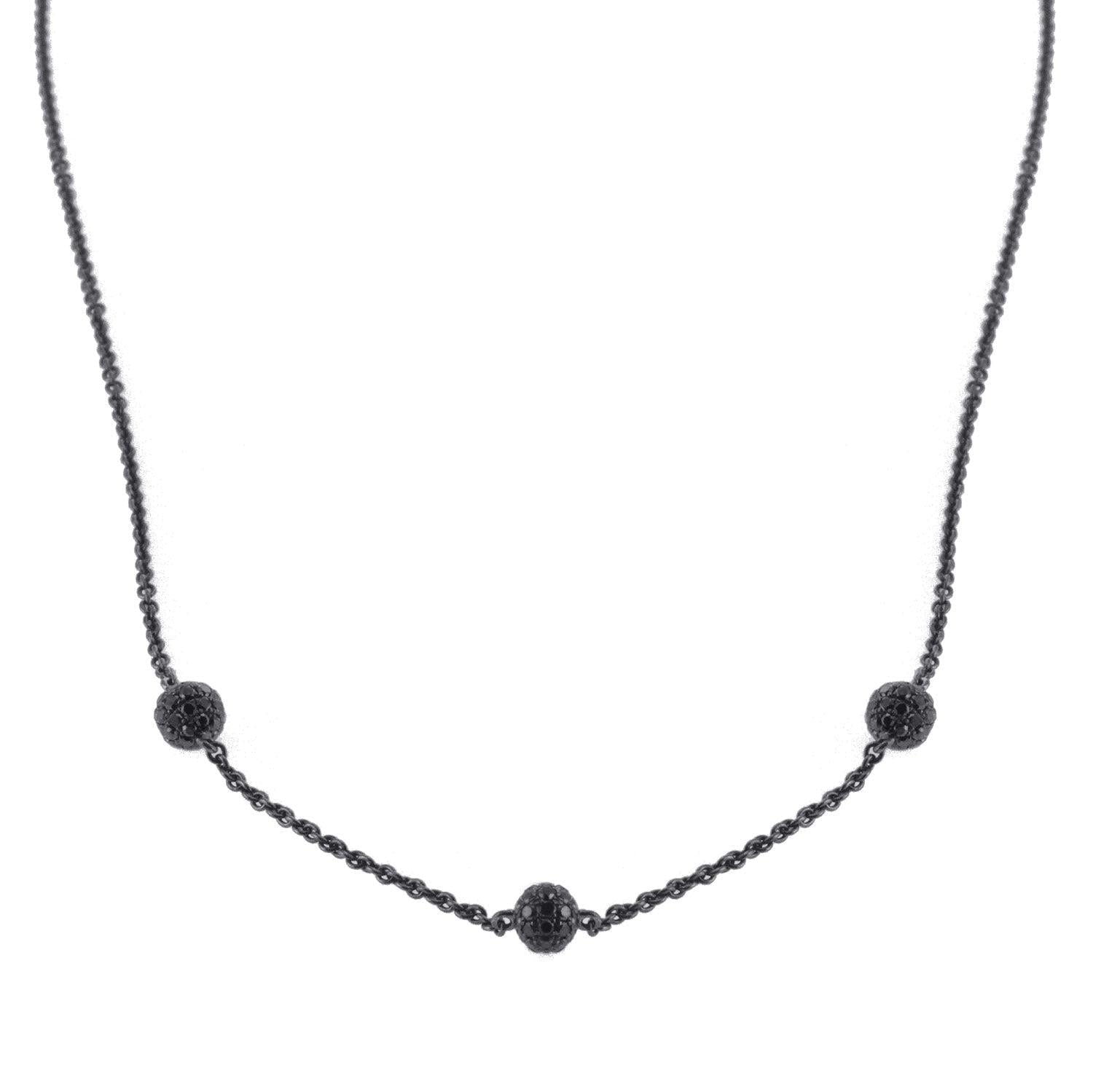 Ladies PVD Coated Chain with Diamond Balls
