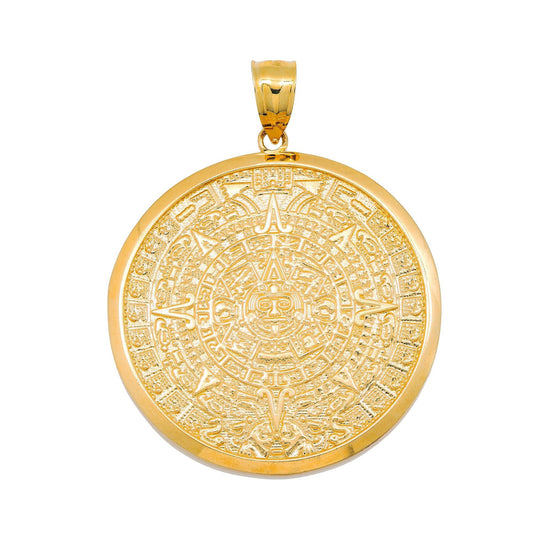 10K GOLD COIN PENDANT 2.6"