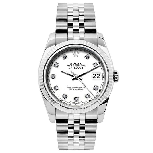 Rolex Datejust 26mm Stainless Steel Bracelet White Dial