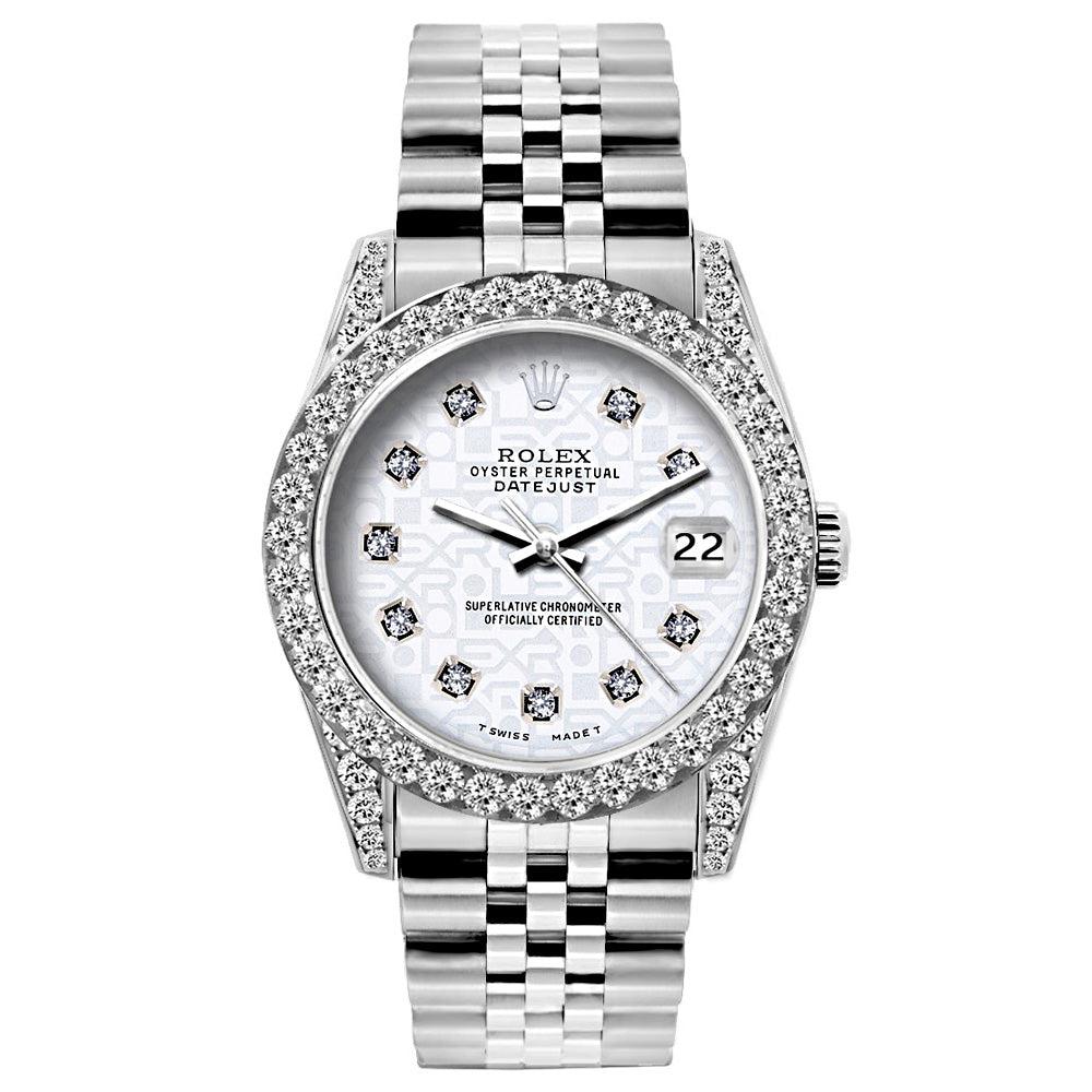 Rolex Datejust 26MM White Diamond Dial With Stainless Steel Jubilee Bracelet