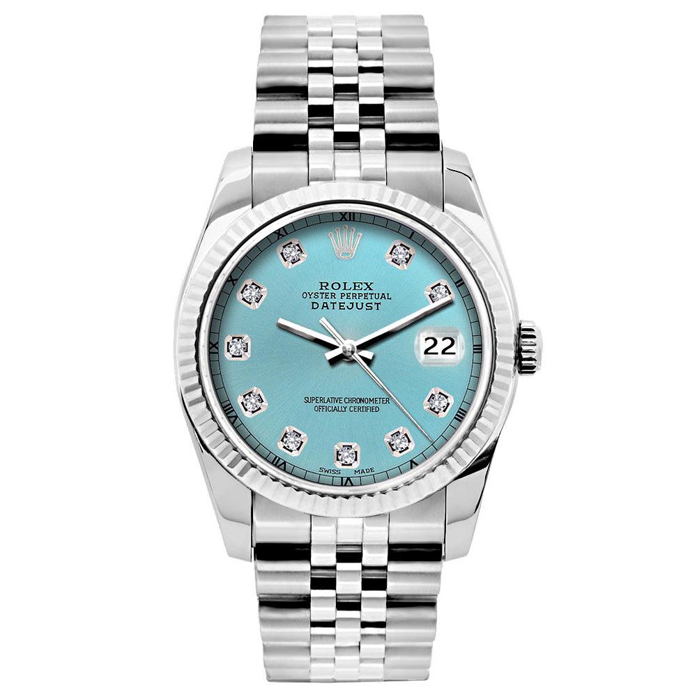 Rolex Datejust 6917 26mm Stainless Steel Bracelet Blue Rays Dial