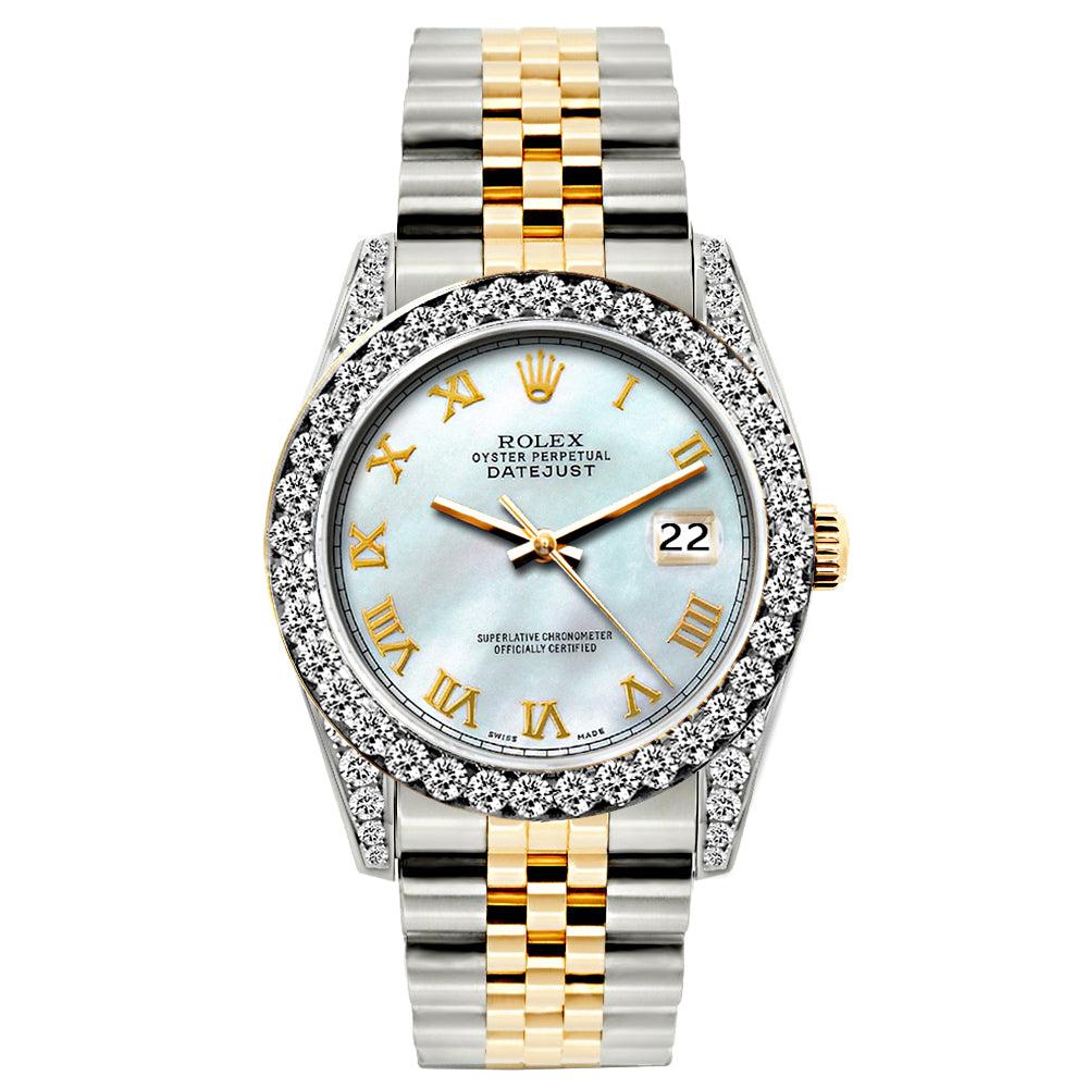 Rolex Datejust Diamond Watch, 26mm, Yellow Gold and Stainless Steel Bracelet Zumthor Dial w/ Diamond Bezel and Lugs