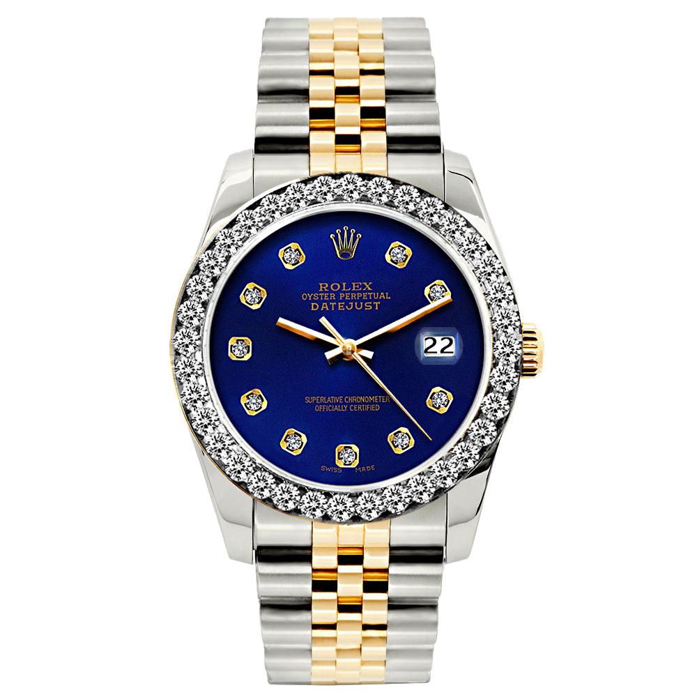 Rolex Datejust 26MM Sapphire Diamond Dial And Bezel With Two Tone Jubilee Bracelet