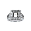 18K White Gold BJ458S2 Women's Ring With 0.88 CT Diamonds