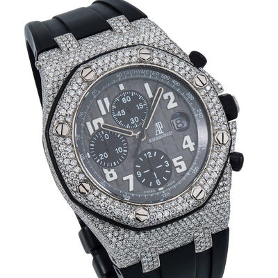 Audemars Piguet Royal Oak Offshore 25940SK 42MM Black Dial With 11.55 CT Diamonds