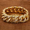 18K Yellow Gold Men's Bracelet With 8.94 CT Diamonds