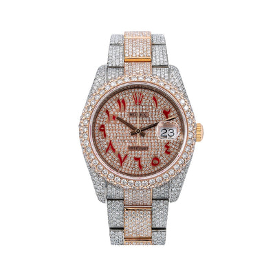 Rolex Datejust Diamond Watch, 116201 36mm, Champagne Diamond Dial With 21.75 CT Diamonds