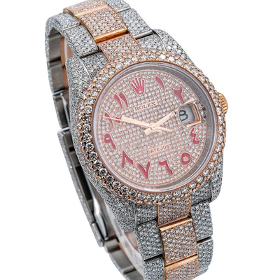 Rolex Datejust Diamond Watch, 116201 36mm, Champagne Diamond Dial With 21.75 CT Diamonds