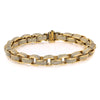 14K Yellow Gold Men's Custom Diamond Bracelet With 13.06 CT Diamonds